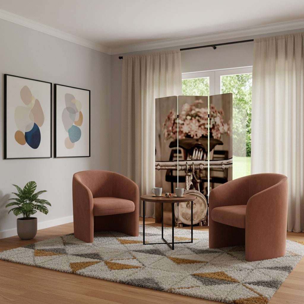 48" X 72" Multi Color Wood Canvas Valentine  Screen