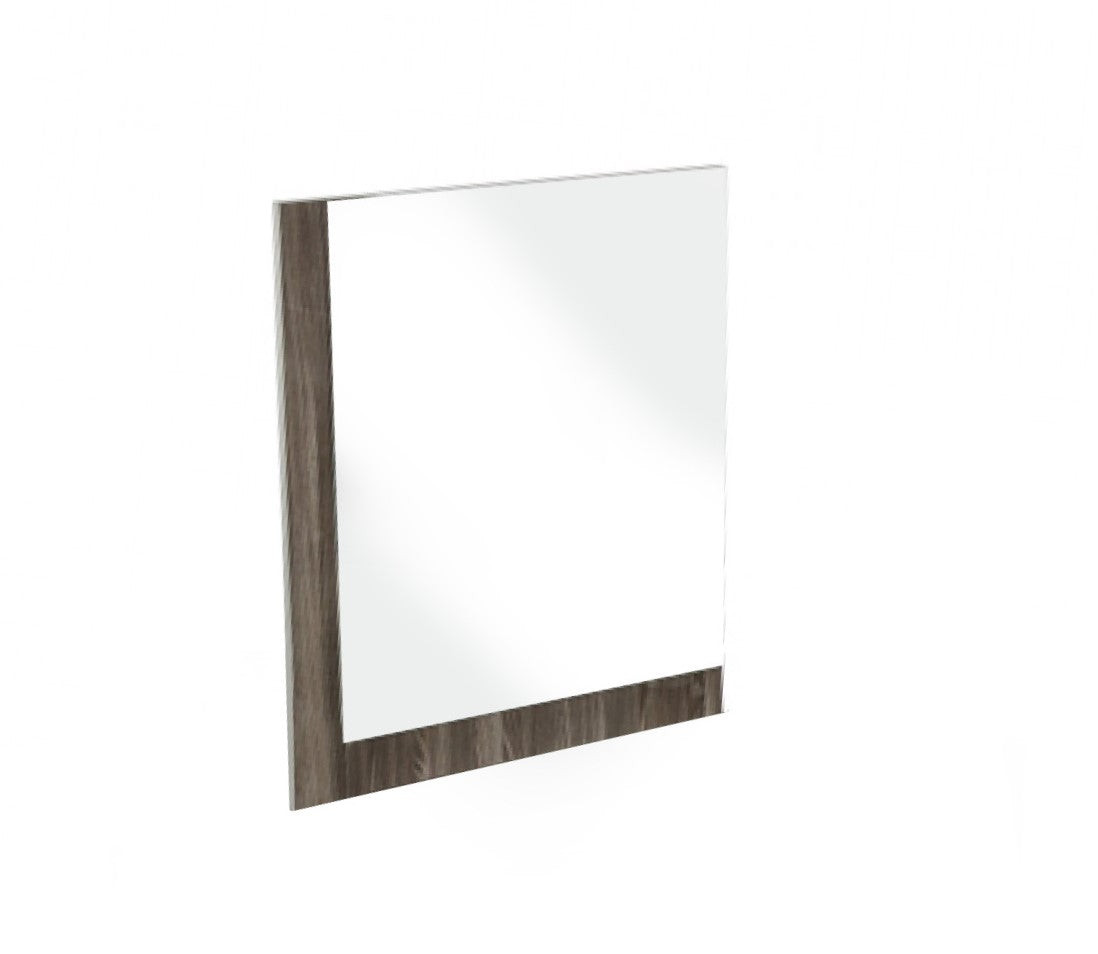 41" Gray Wood Framed Mounted Dresser Mirror