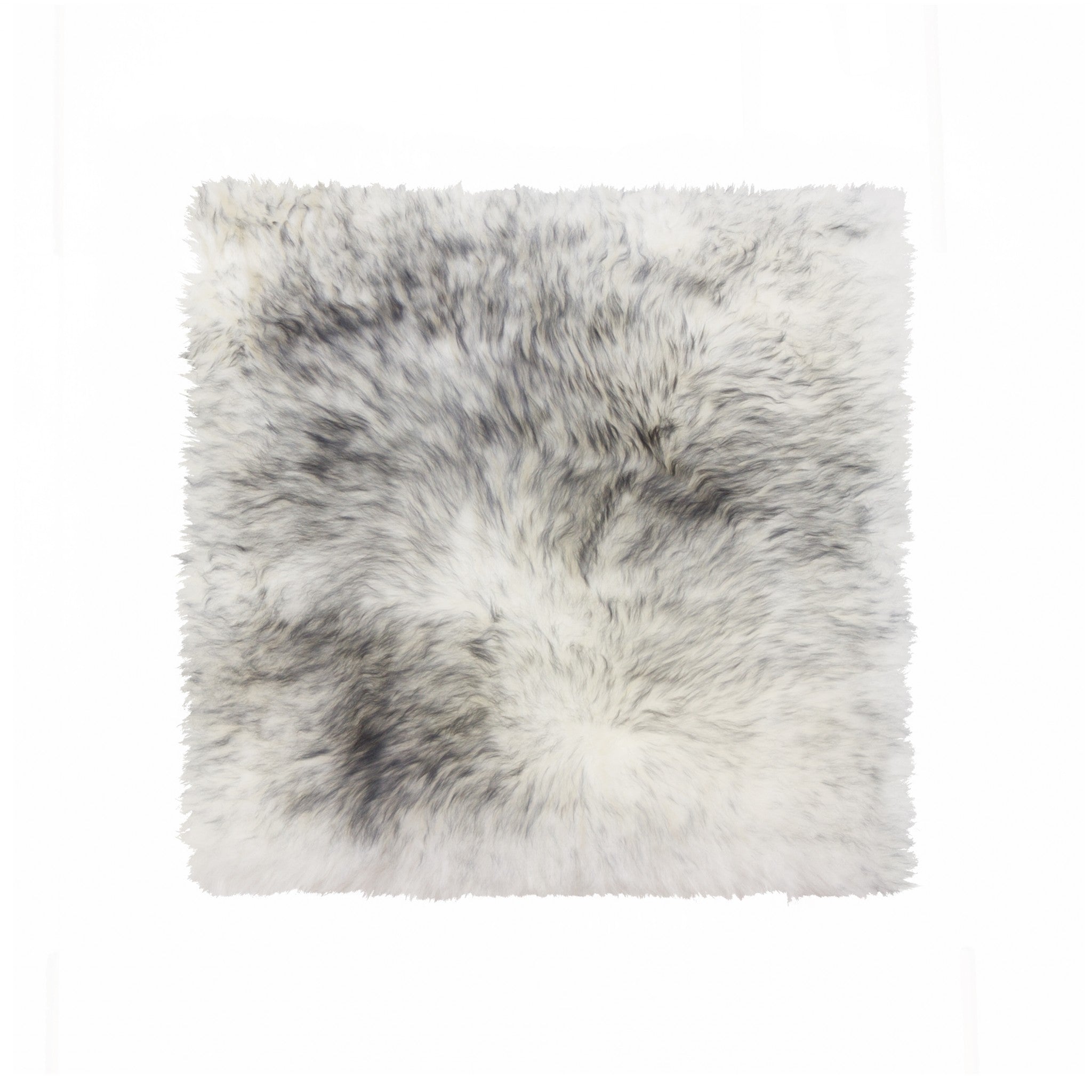 17" X 17" Gray Genuine Sheepskin Chair Pad