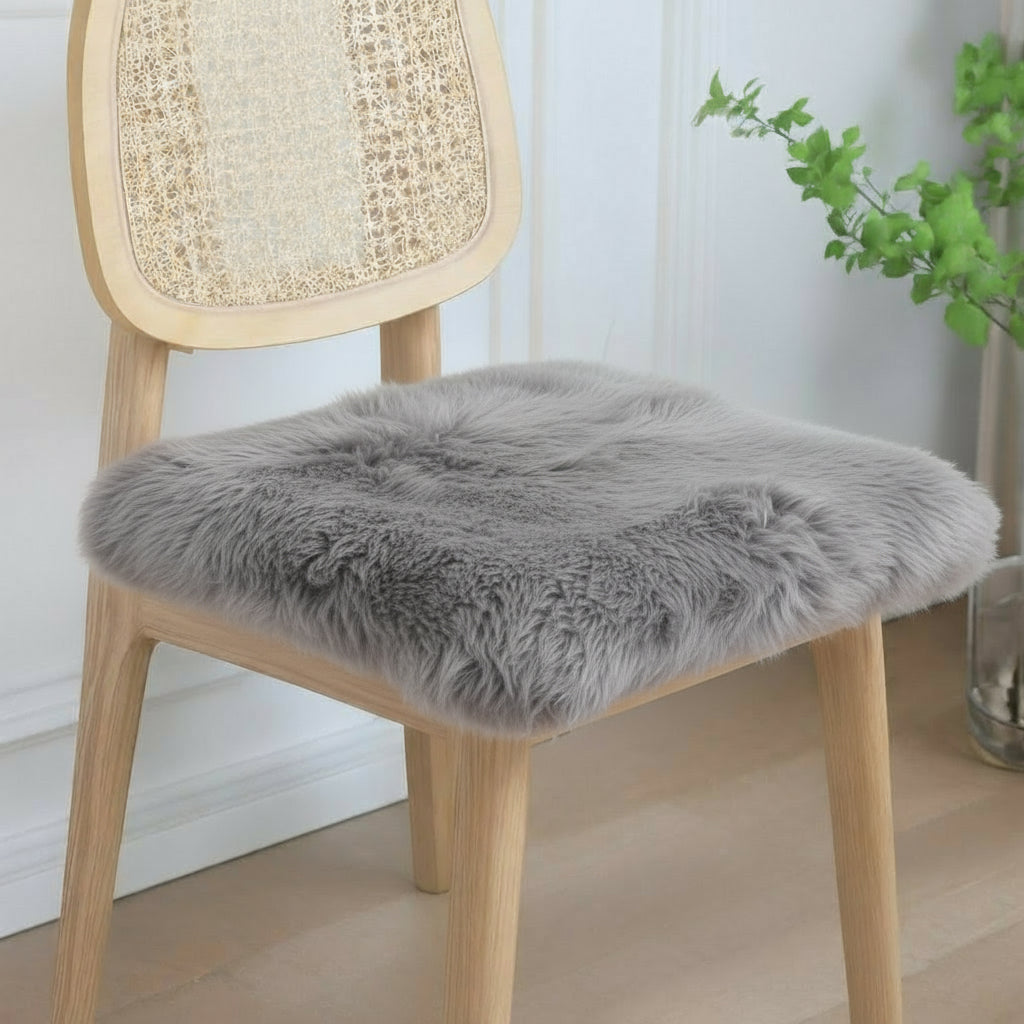 17" X 17" Gray Synthetic Solid Color Pad