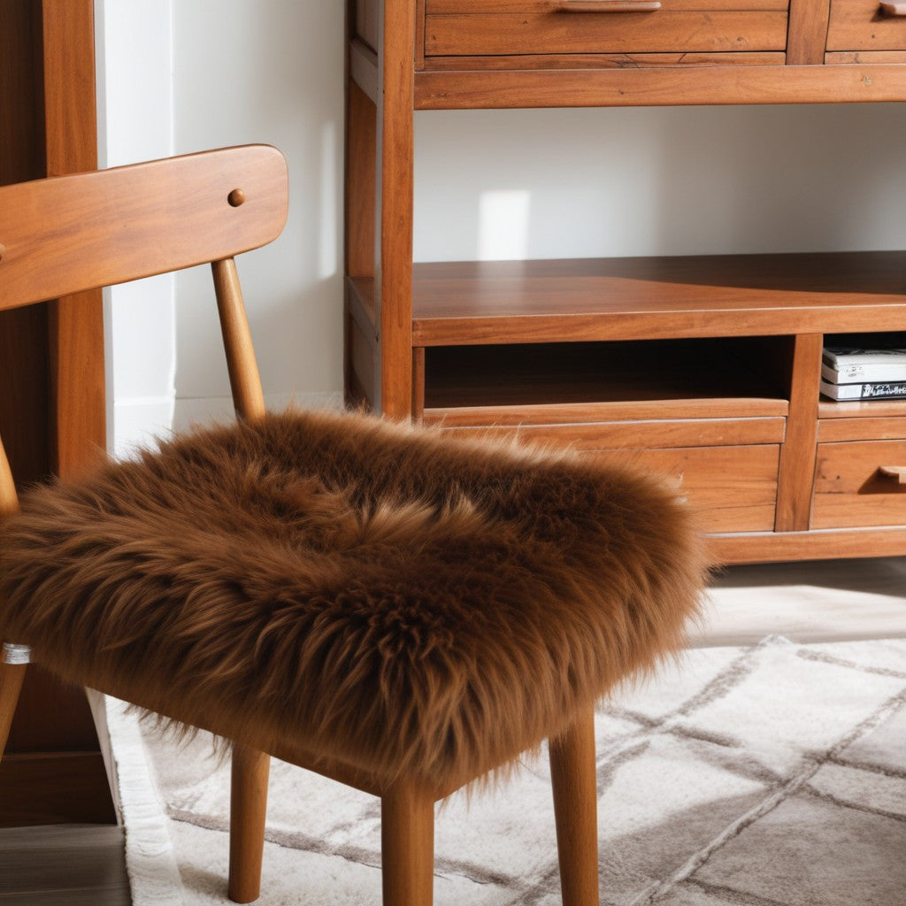 15" X 15" Brown Synthetic Solid Color Pad