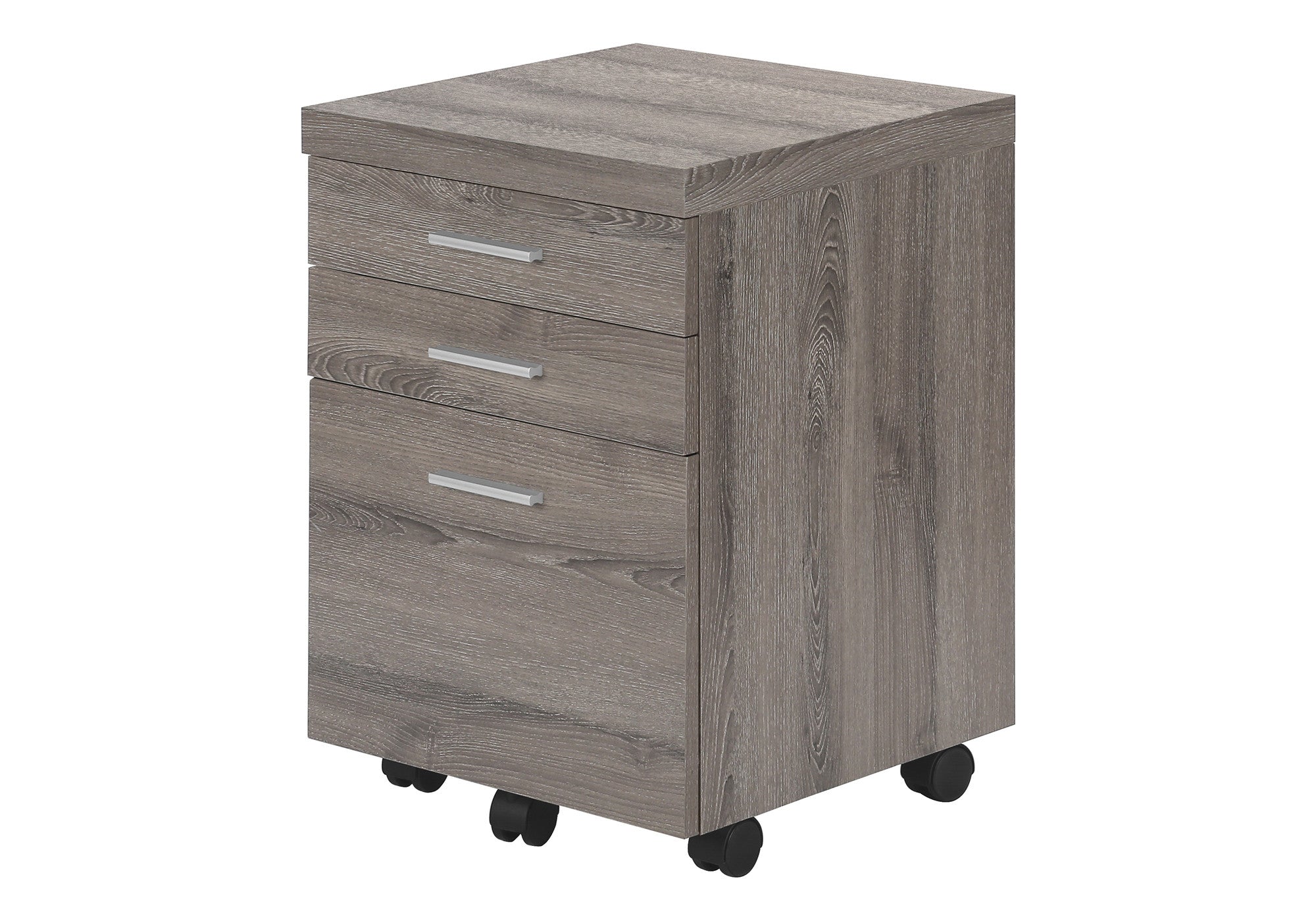 25" Gray Particle Board Filing Cabinet With Drawers