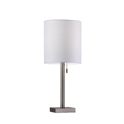 Brushed Steel Metal Table Lamp