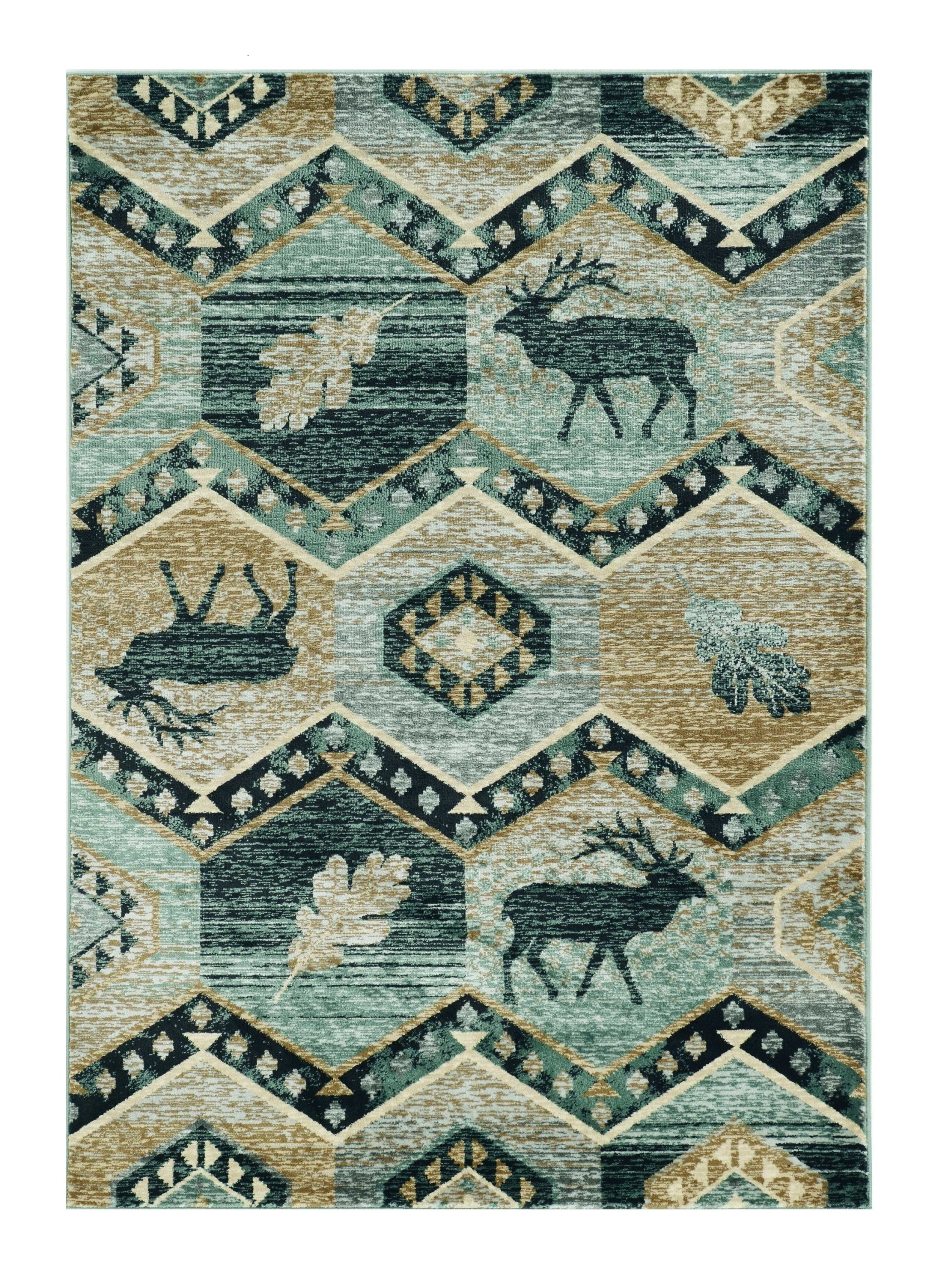 8' X 10' Seafoam Lodge Area Rug