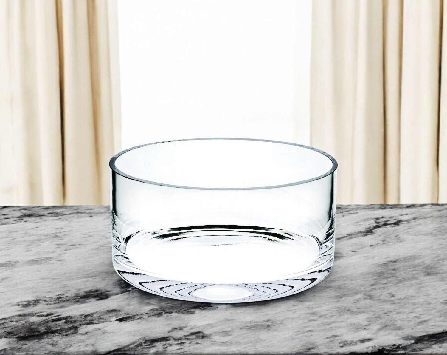 8" Lead Free Crystal Round Serving Bowl