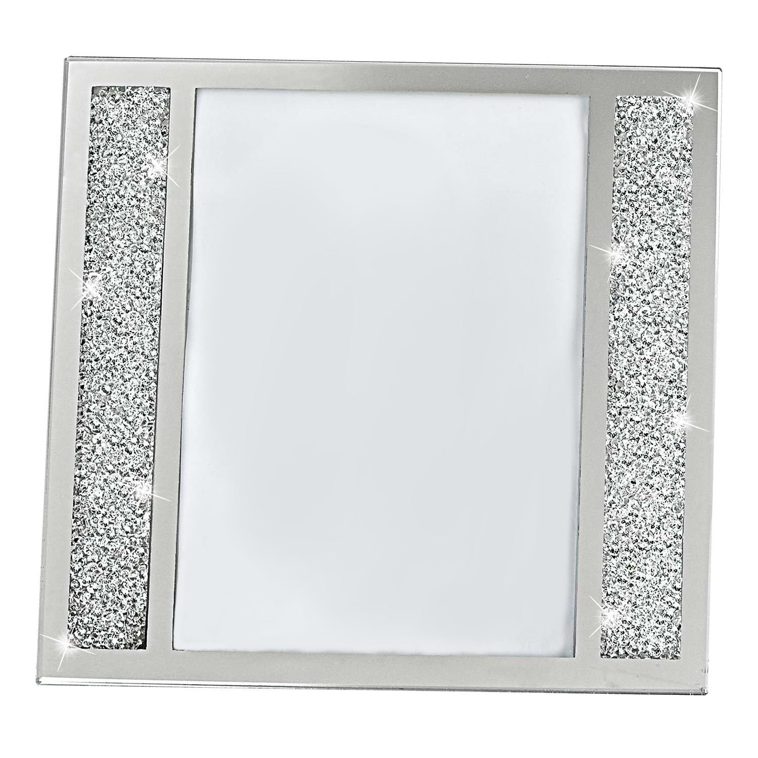 Multiple Sizes Silver Crystal Tabletop Picture Frame