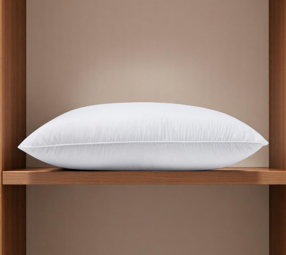 100% Cotton Lux Sateen Down Alternative Medium Hypoallergenic Queen Size Bed Pillow