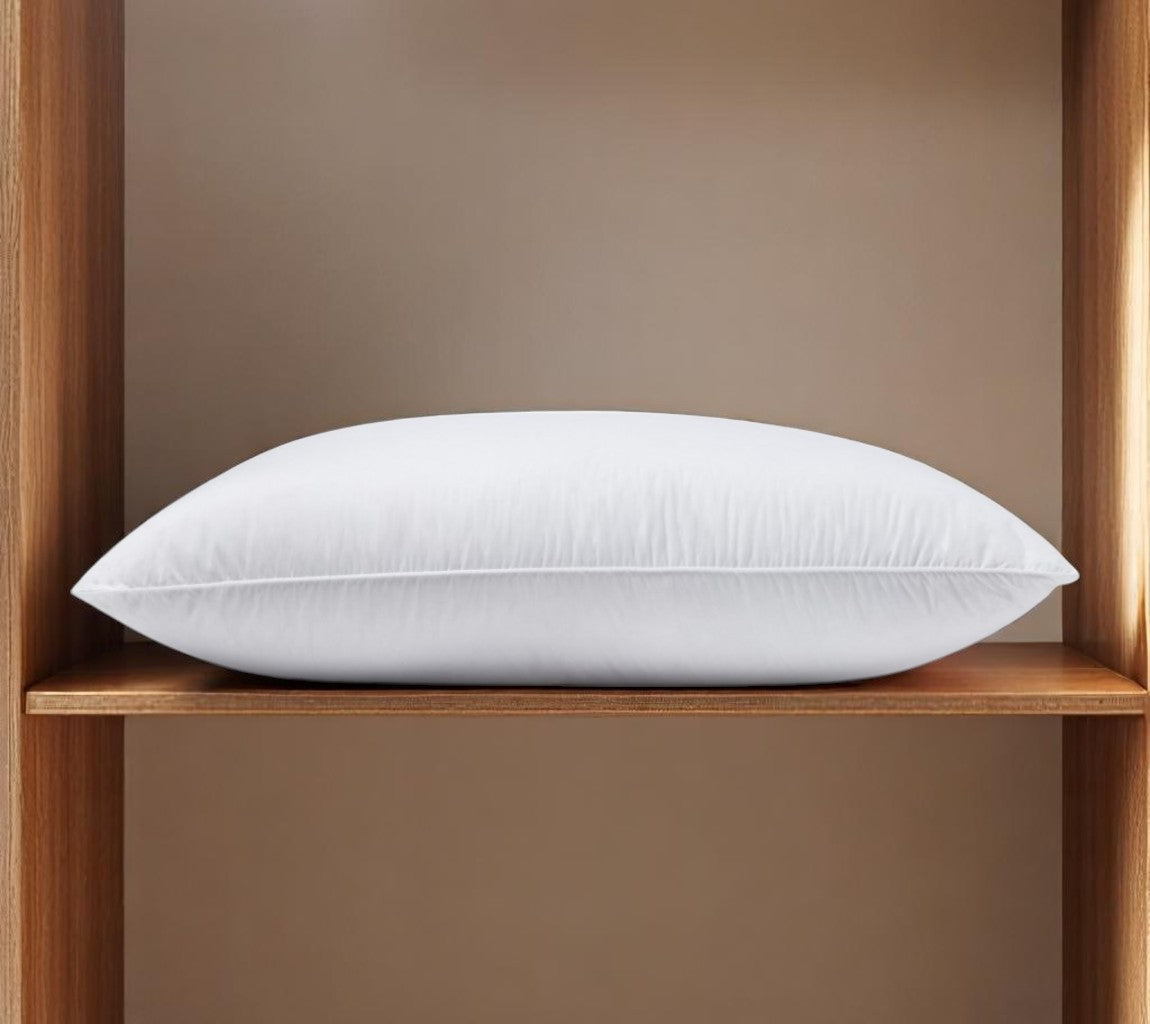100% Cotton Lux Sateen Down Alternative Medium King Size Bed Pillow