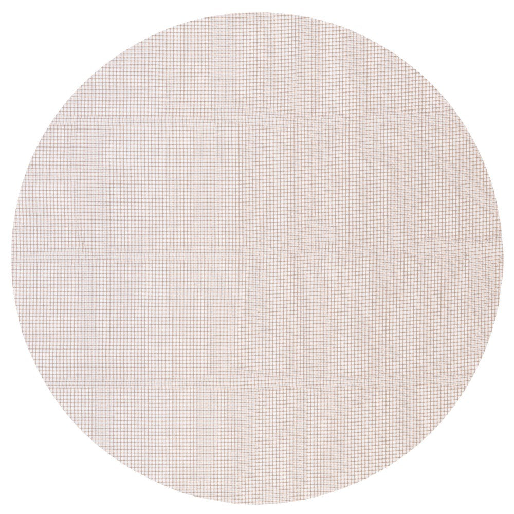 8' Round Brown Non Slip Indoor Outdoor Rug Pad