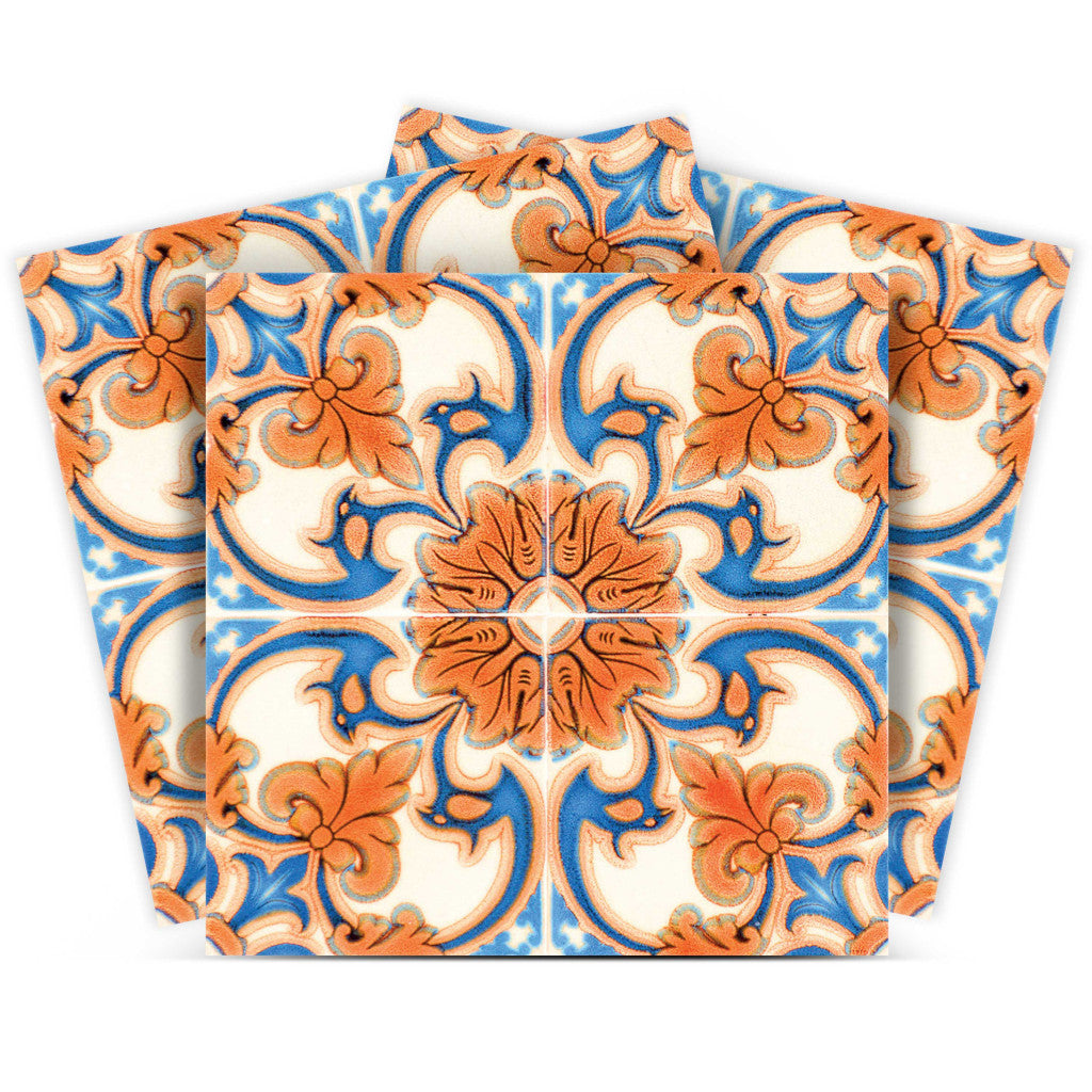 5" X 5" Queen Mosaic Removable  Peel And Stick Tiles