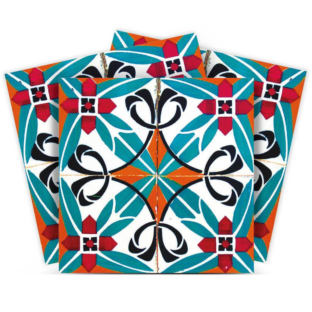 4" X 4" Cali Venice Removable  Peel And Stick Tiles