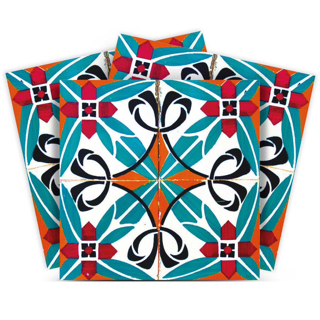 4" X 4" Cali Venice Removable  Peel And Stick Tiles