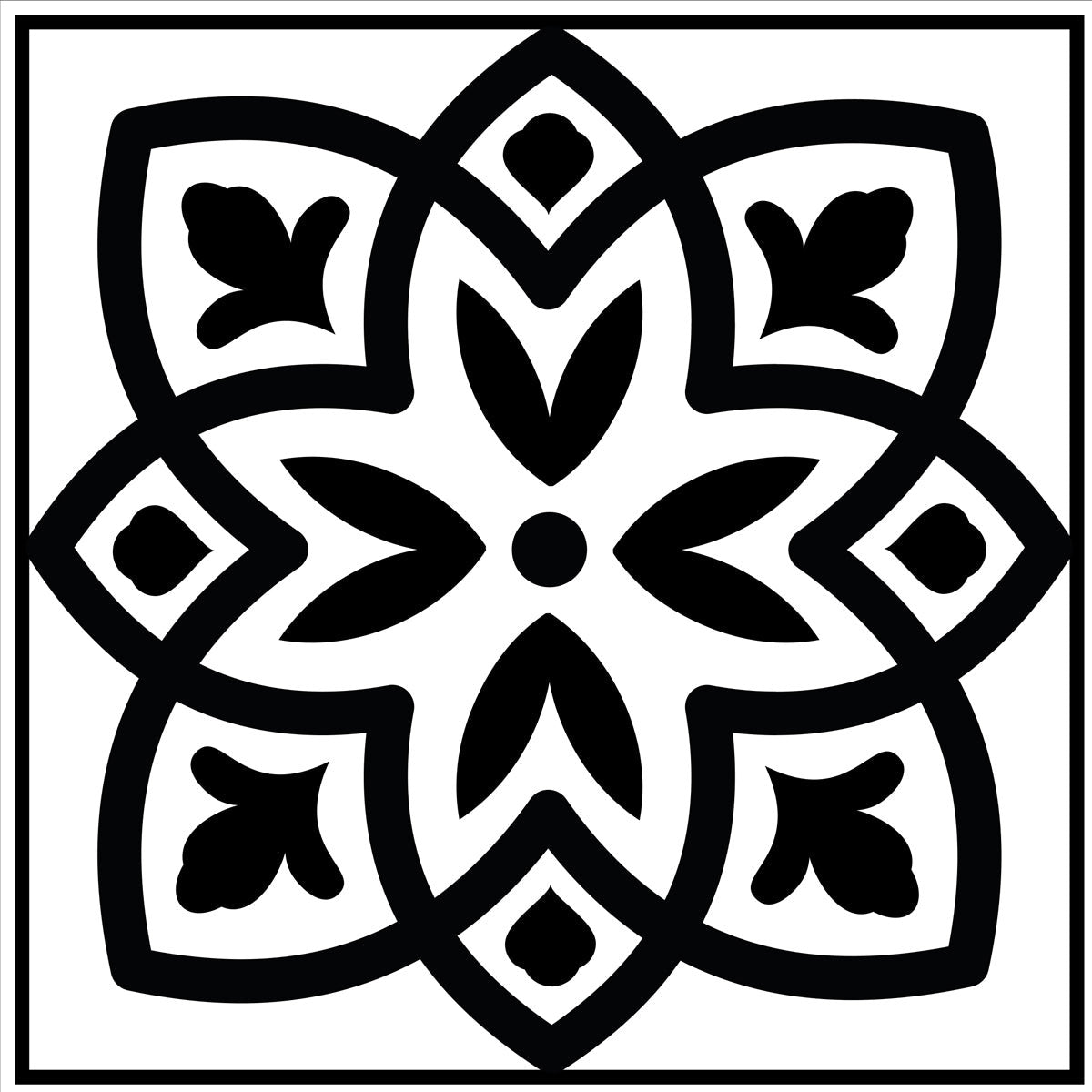 7" X 7" The Night Sky Mosaic Peel And Stick Removable Tiles