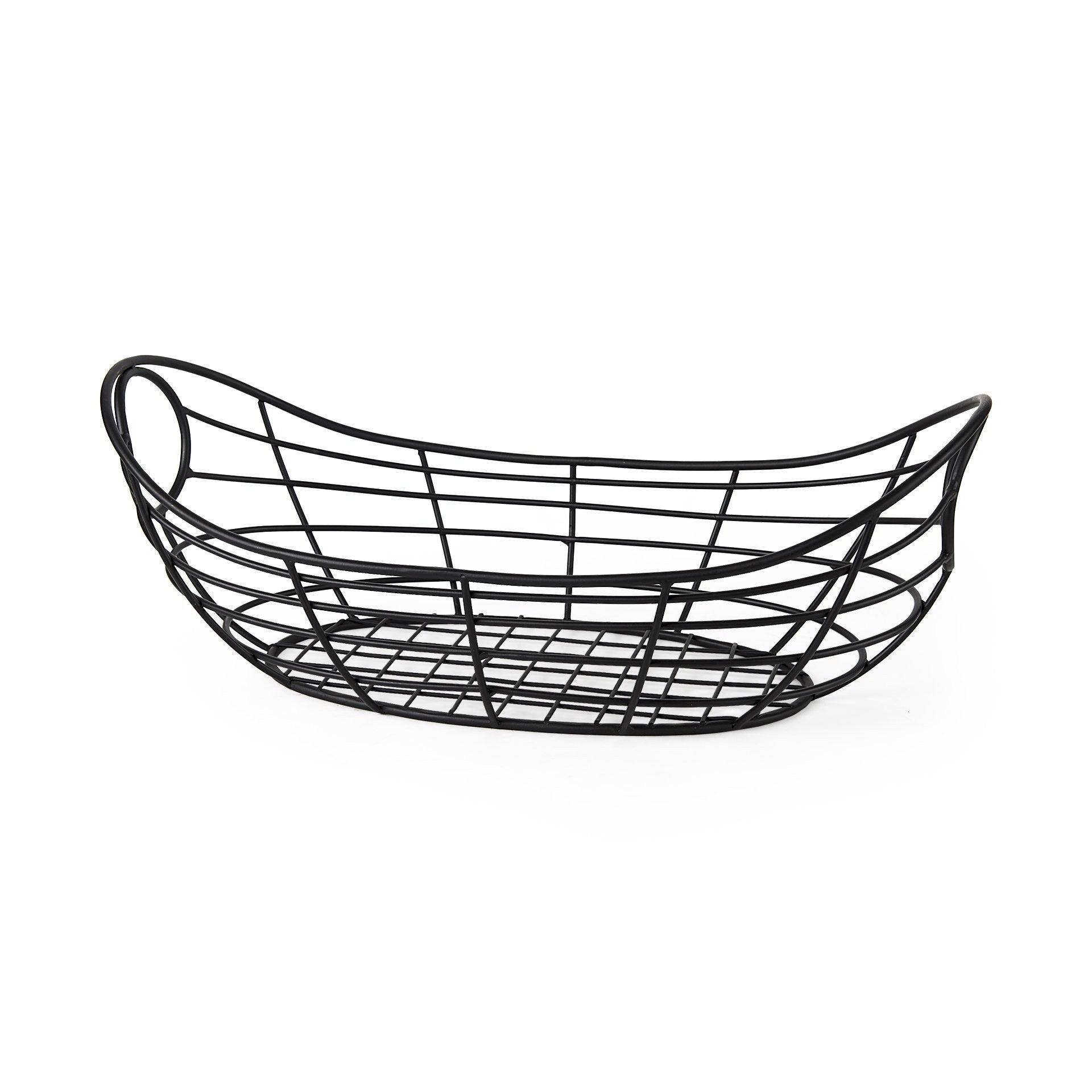 22" Black Metal Basket