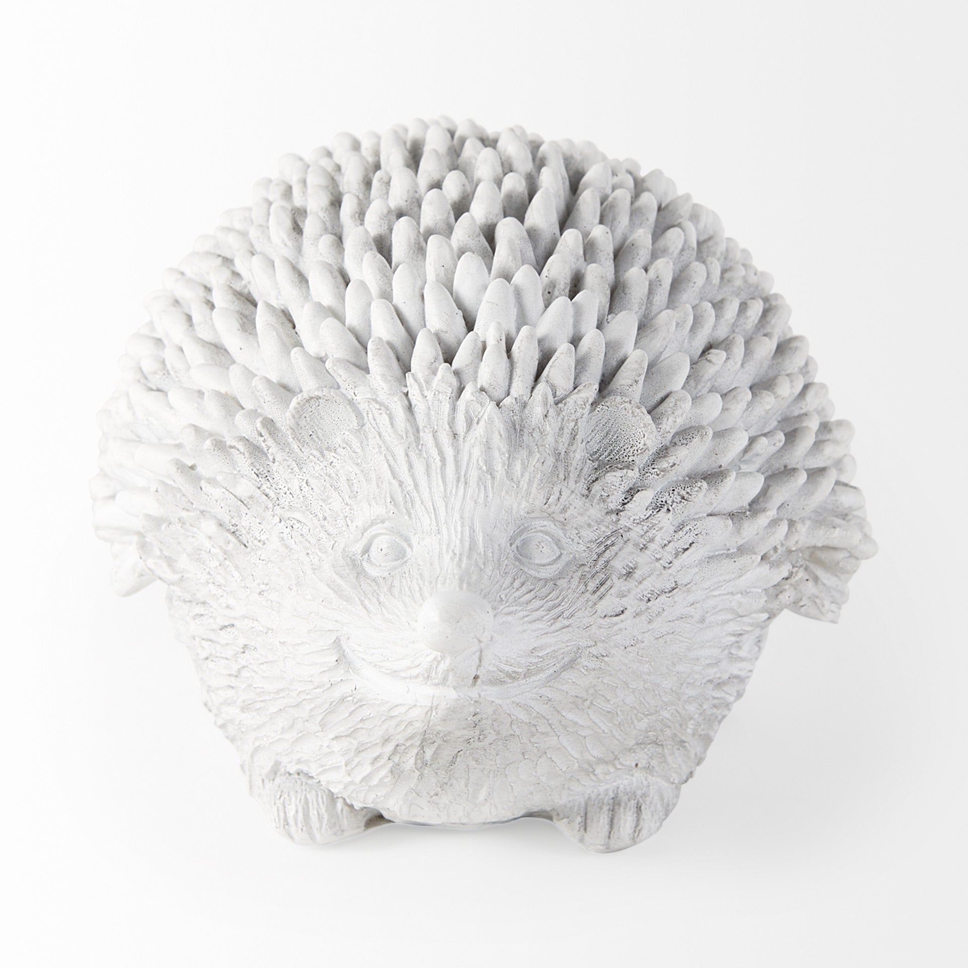 White Resin Hedgehog Storage Box