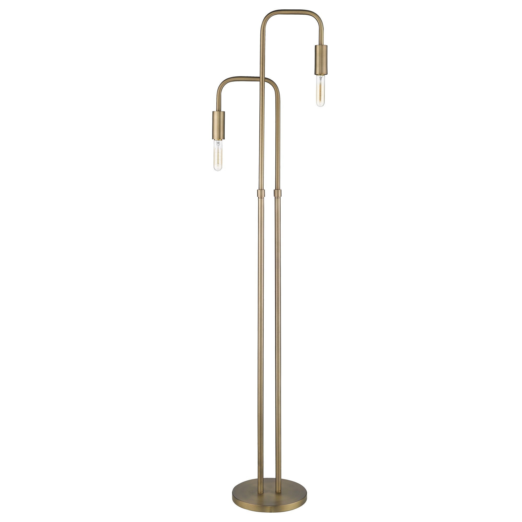 63" Two Light Torchiere Floor Lamp