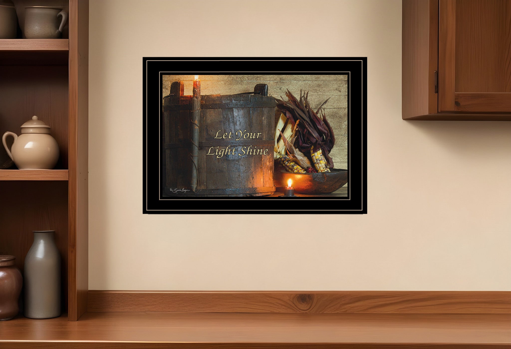 INn Corn 3 Black Framed Print Wall Art