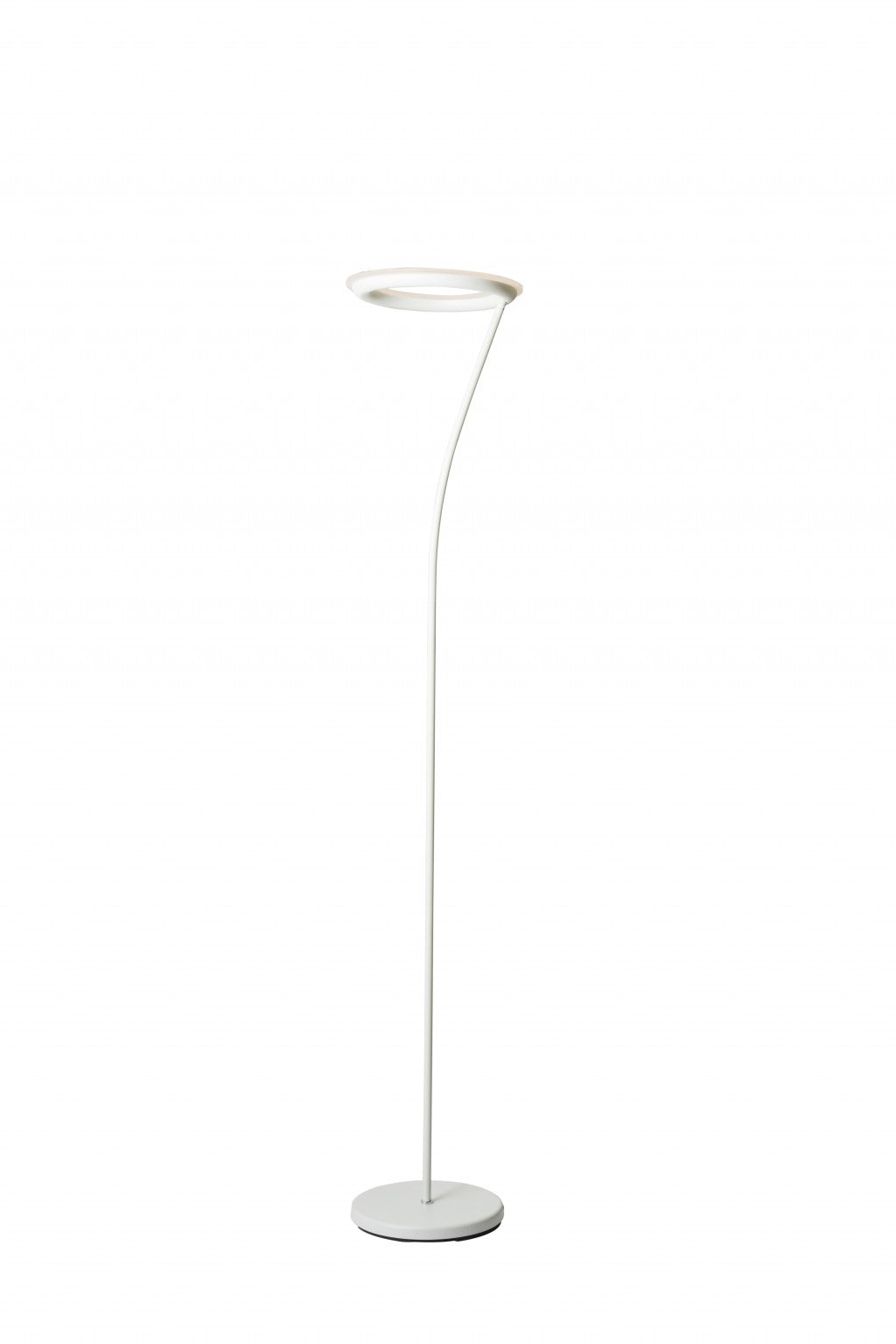73" White LED Torchiere Floor Lamp With White