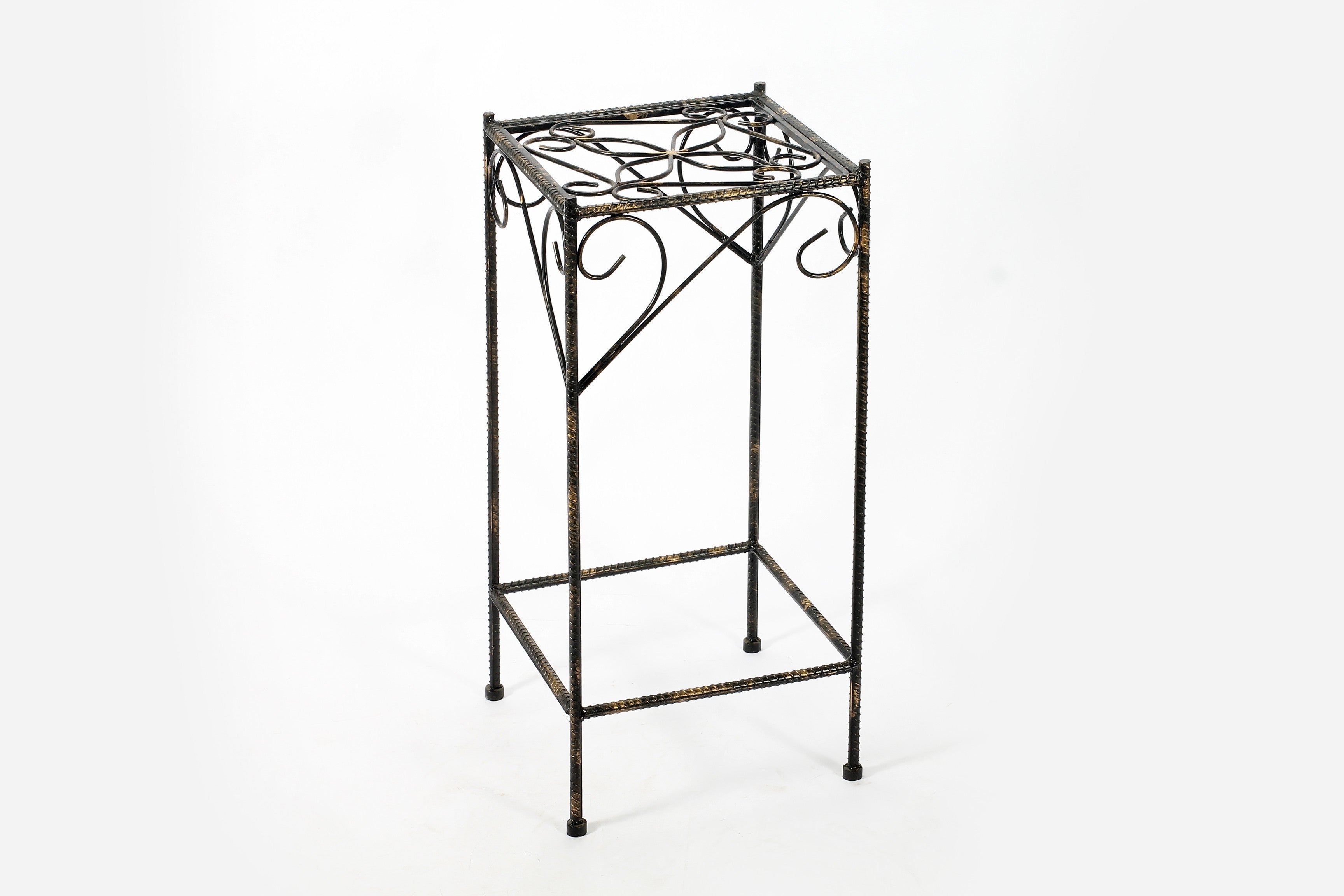 26" Black And Gold Metal Garden Accents Accessories