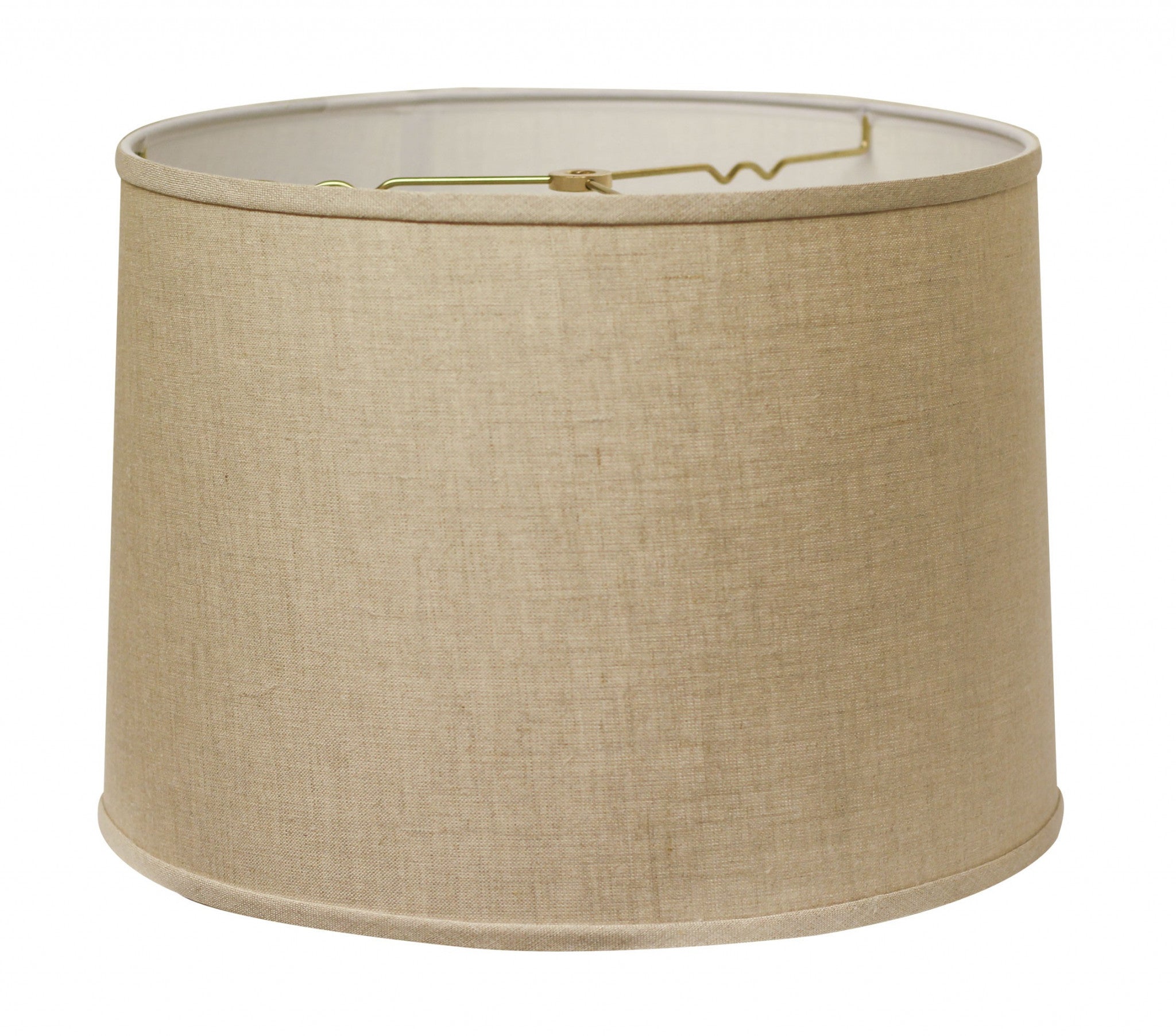 Dark Brown Linen Drum Lamp Shade