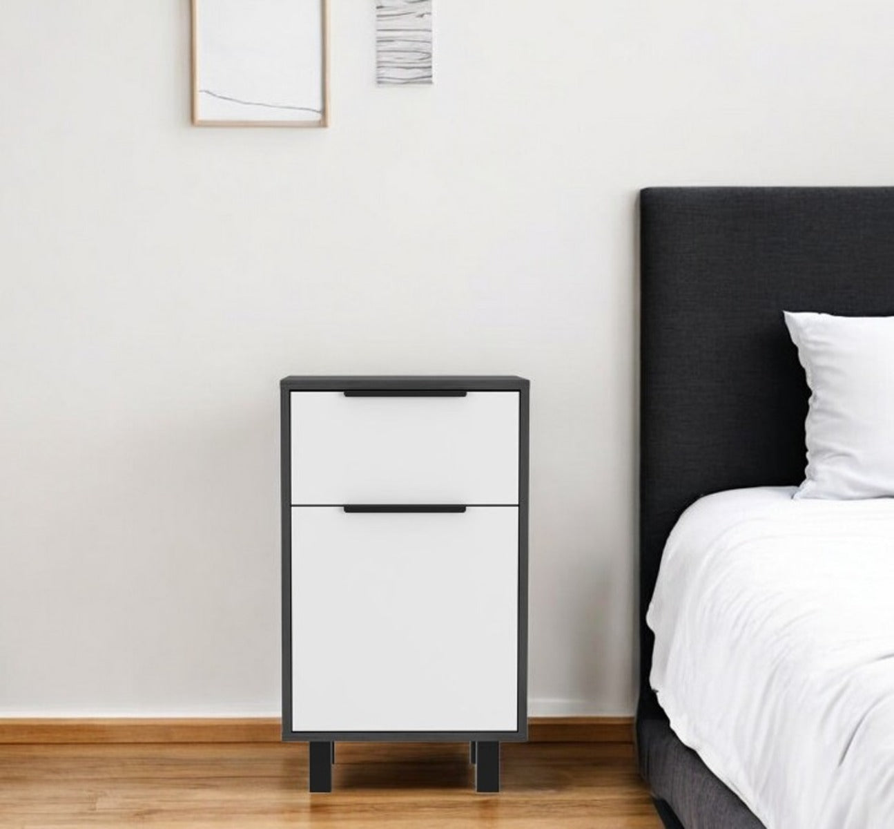 28" Wood One Drawer Nightstand