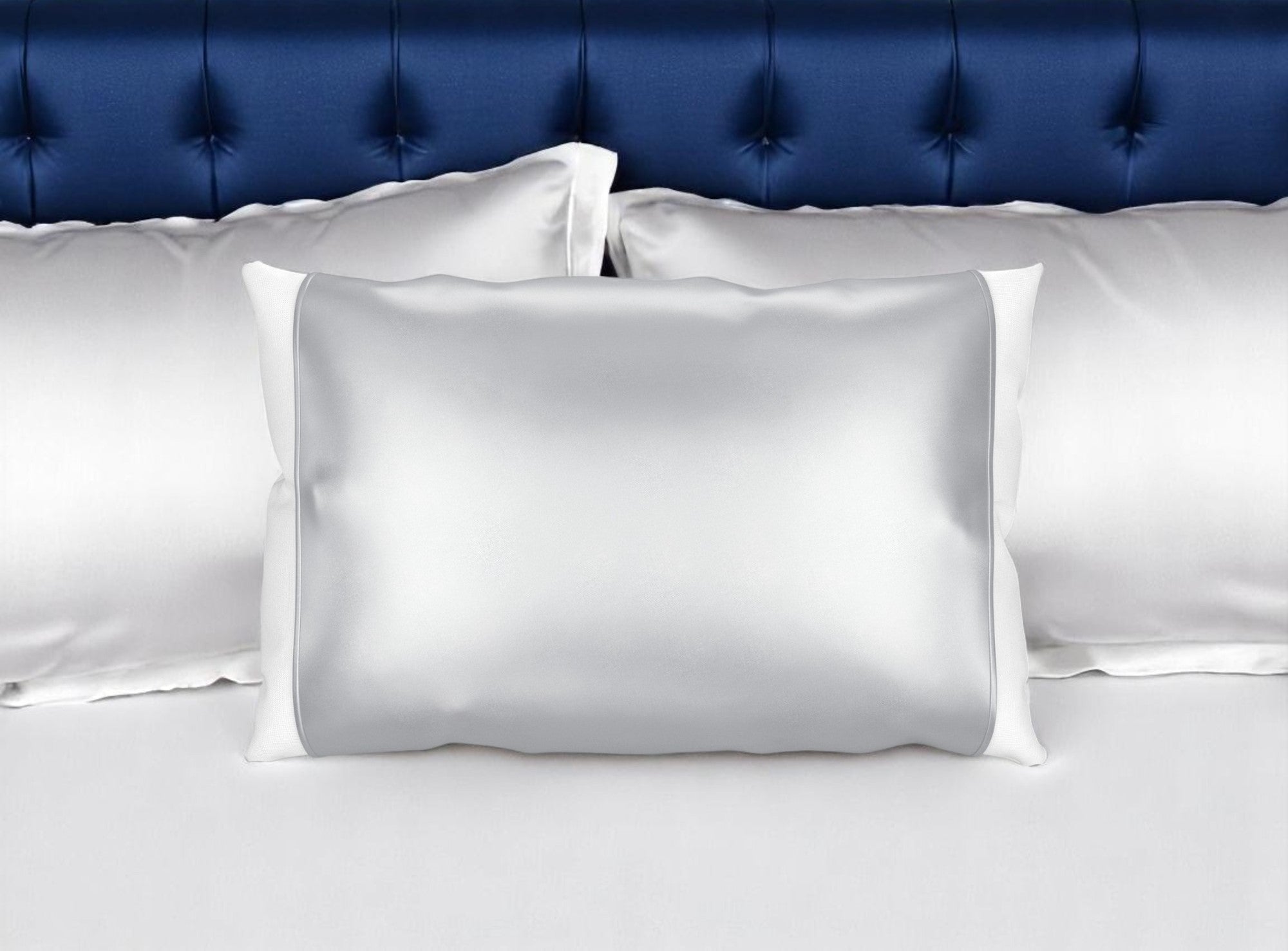 Silver Silk Open Ended Pillowcase