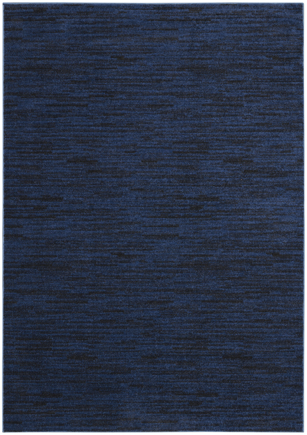 5' X 7' Midnight Blue Stain Resistant Indoor Outdoor Area Rug