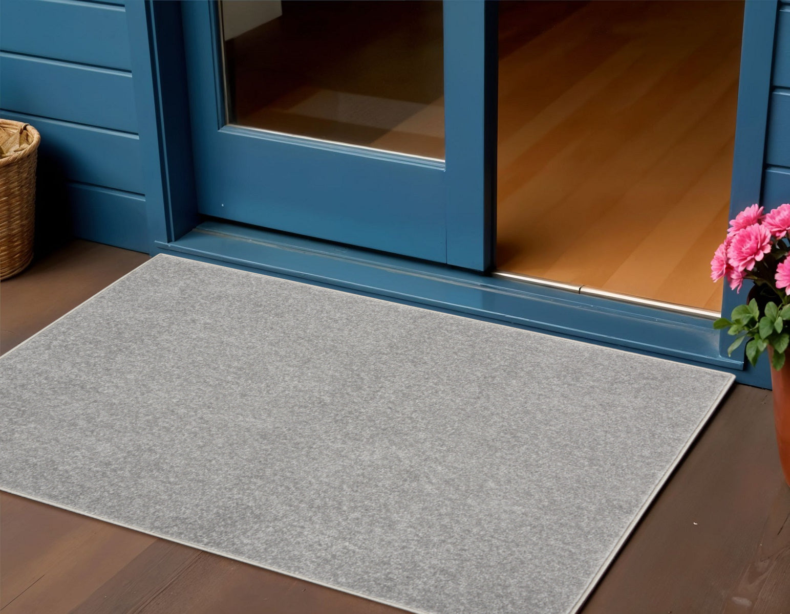 2' X 4' Gray Indoor Outdoor Area Rug