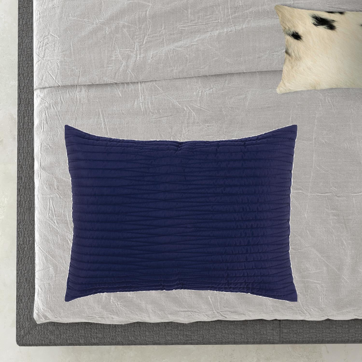 Indigo Geometric Queen Quilt