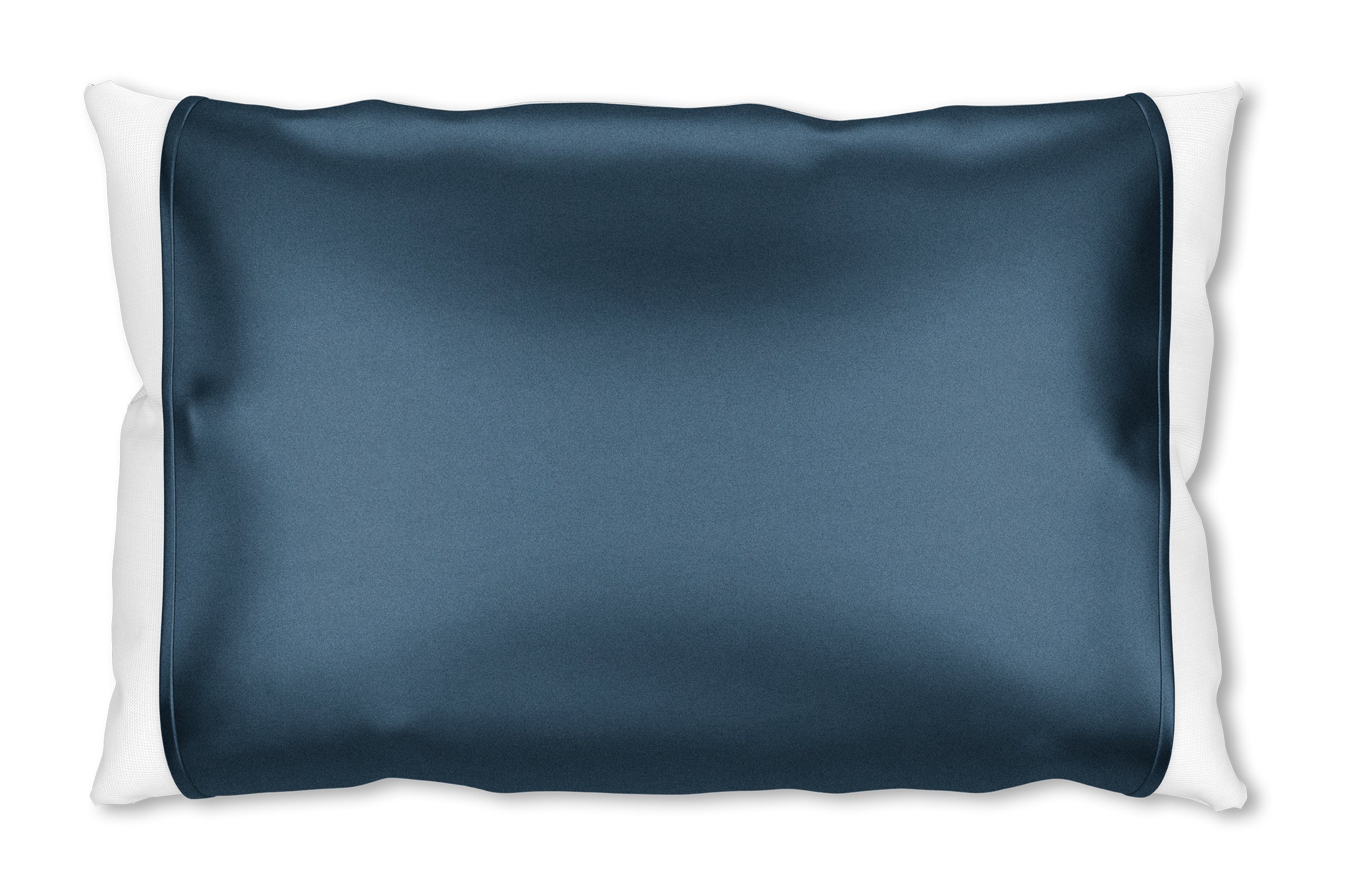 Blue Silk Open Ended Pillowcase