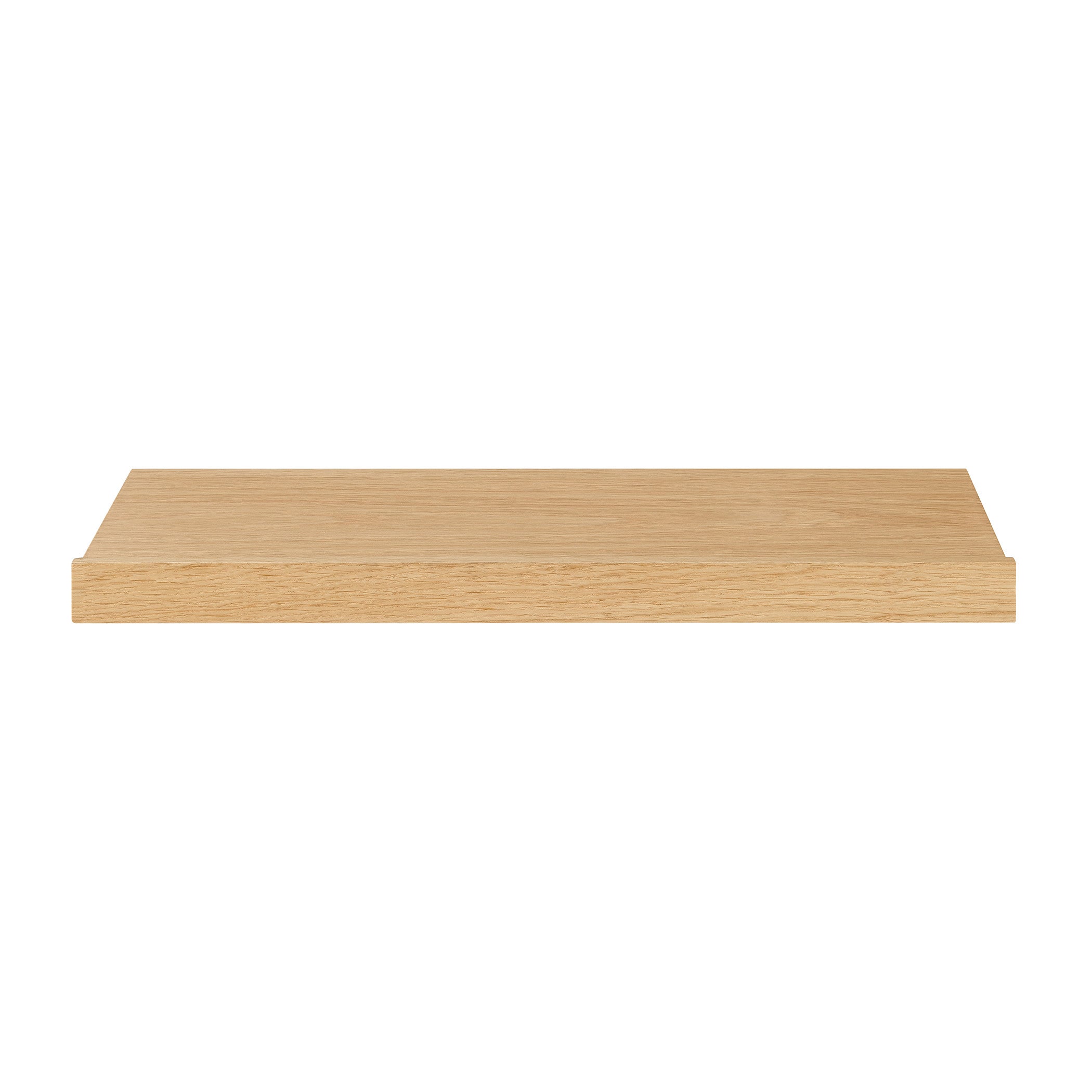 23" Oak Wood Wall Mounted Floating Shelf