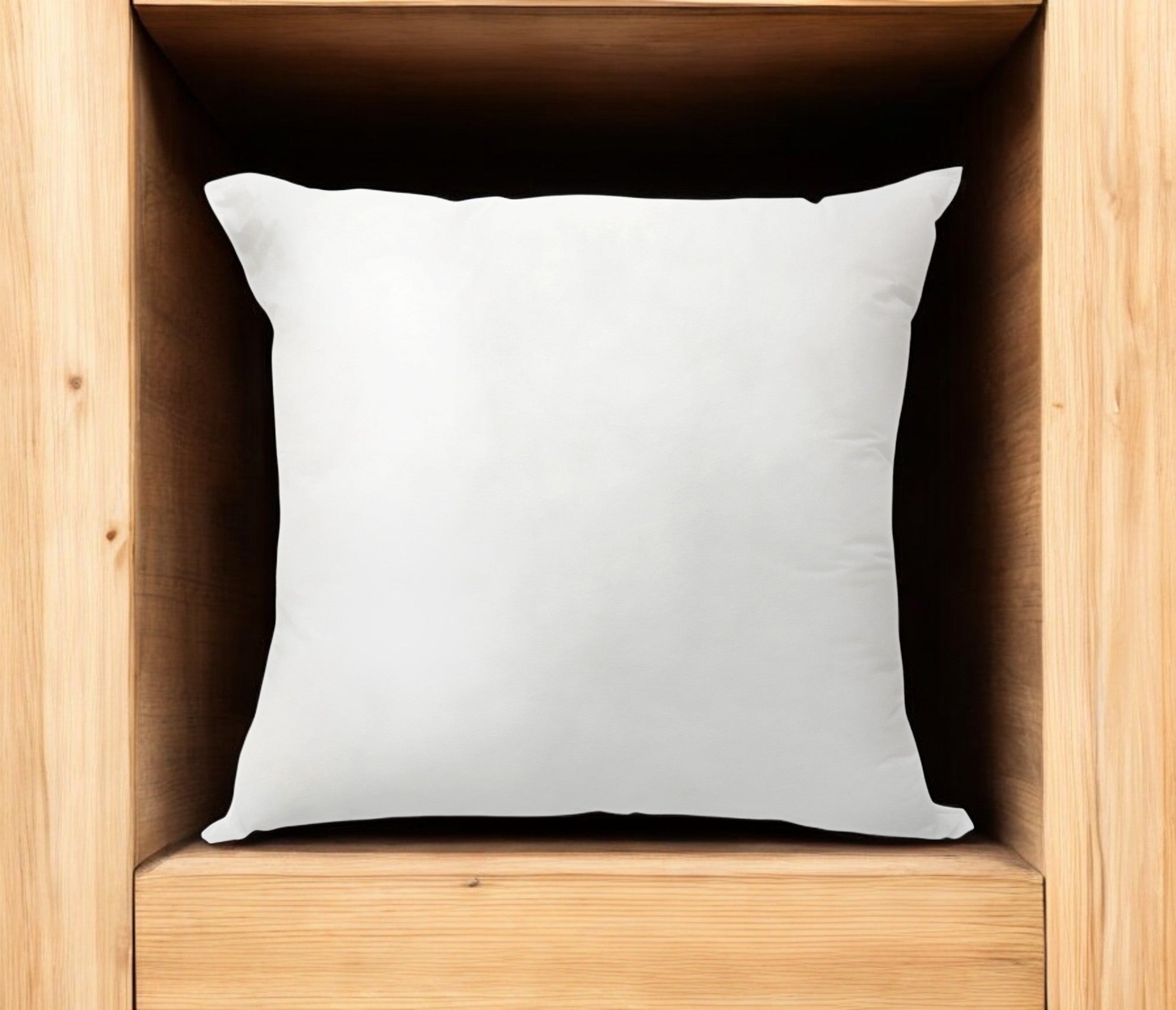 22" White Throw Pillow Insert