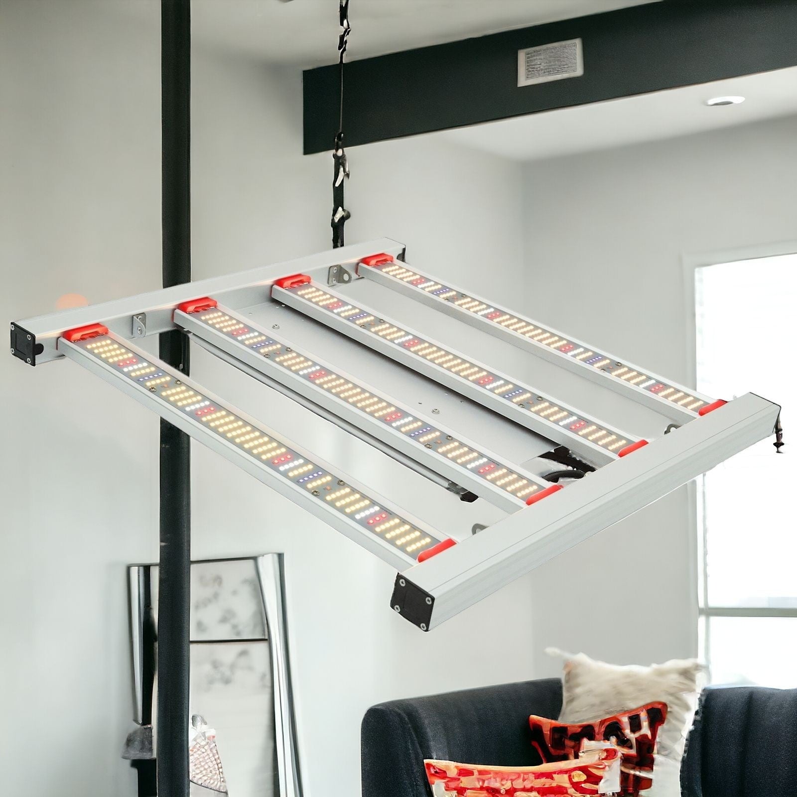 Novelty Modern Linear Metal LED Dimmable Ceiling Light