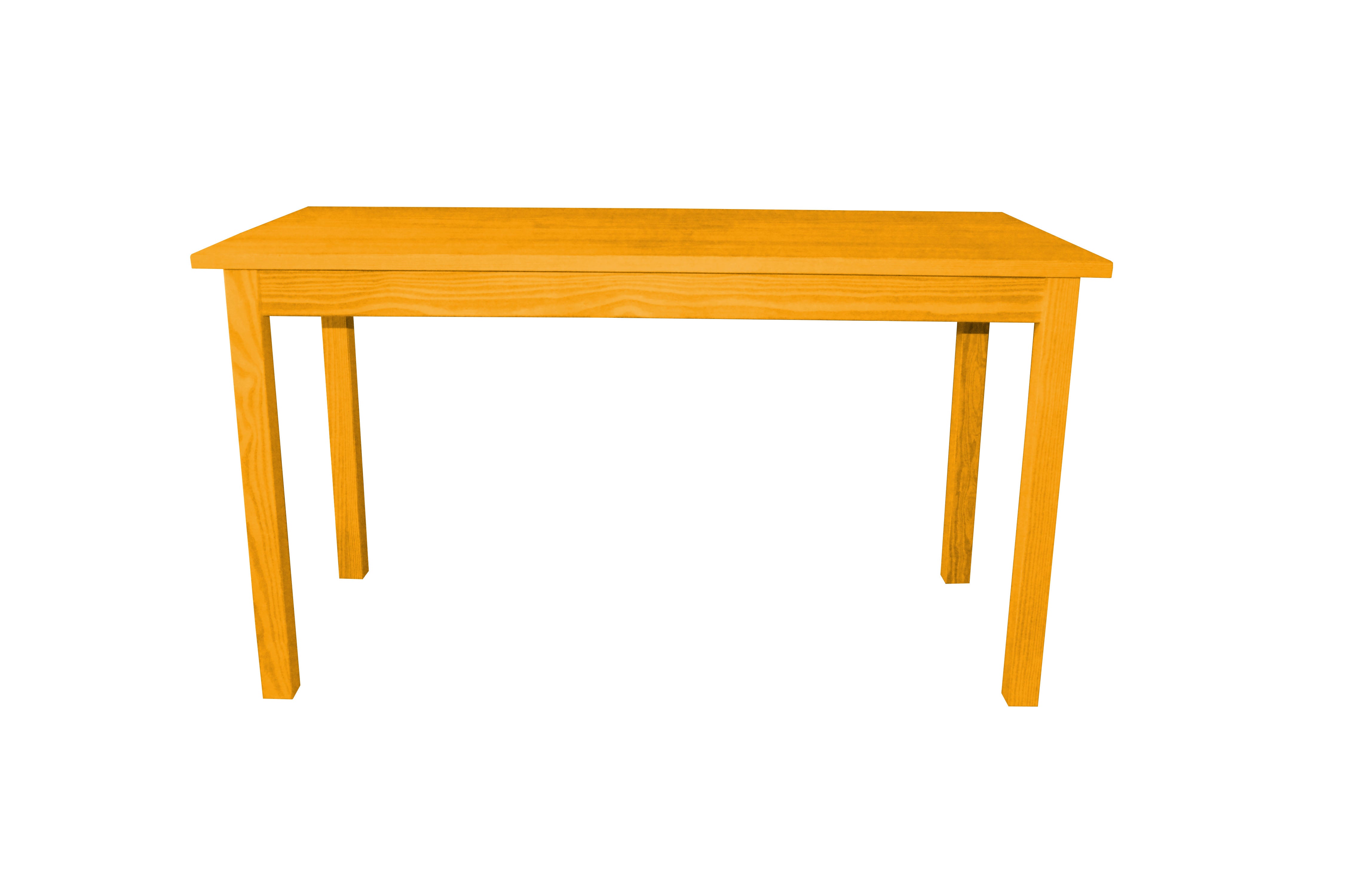 60" Goldenrod Solid Wood Dining Table