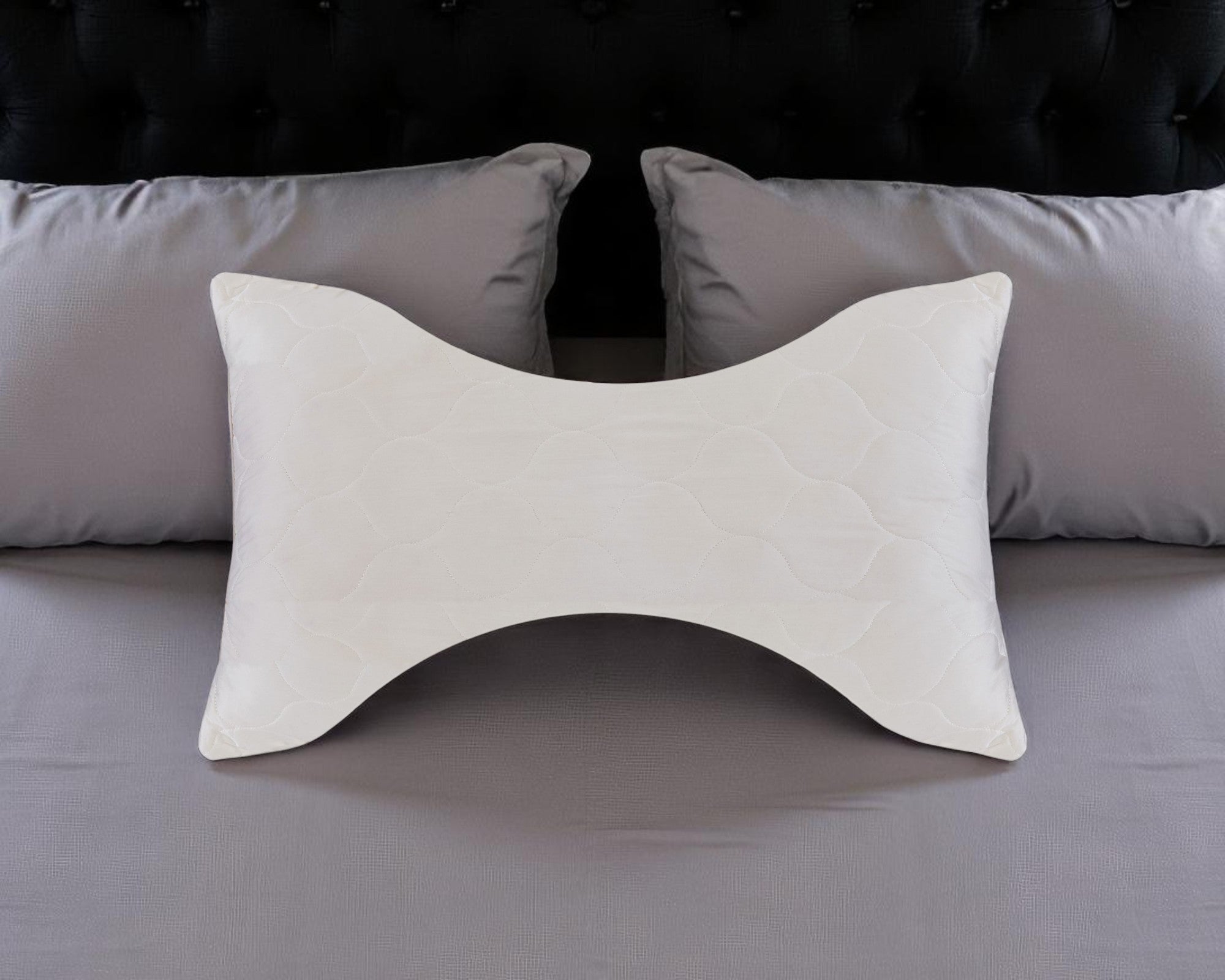 Cotton Wool Hypoallergenic Ergonomic Queen Size Bed Pillow