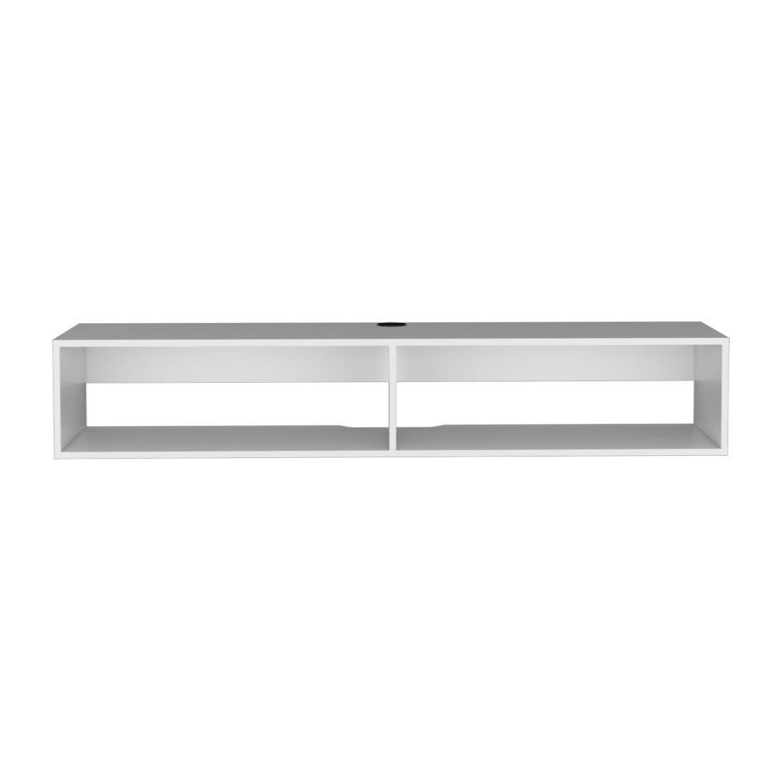 59" White Floating Mount TV Stand