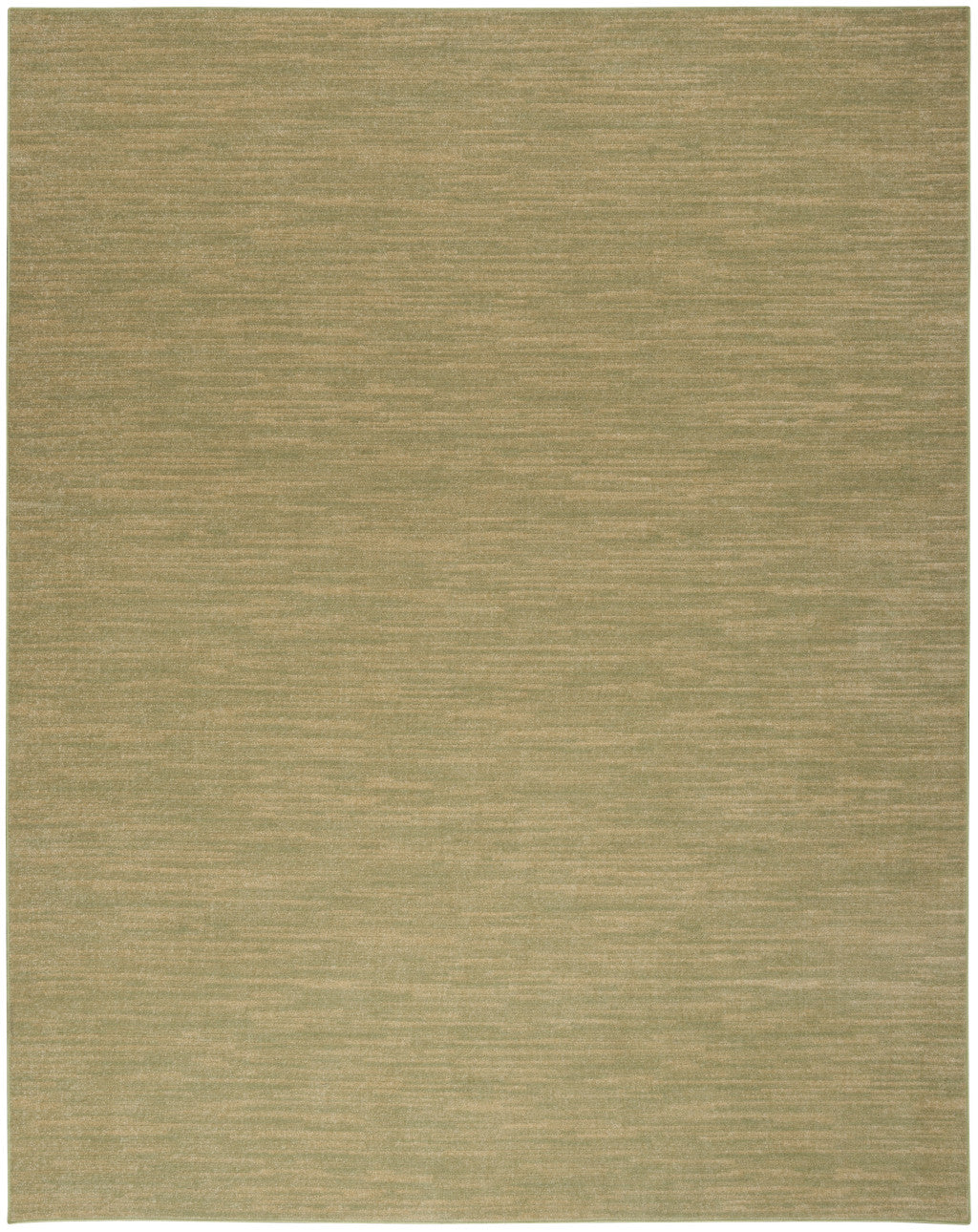 10' X 14' Green And Gold Abstract Indoor Outdoor Area Rug