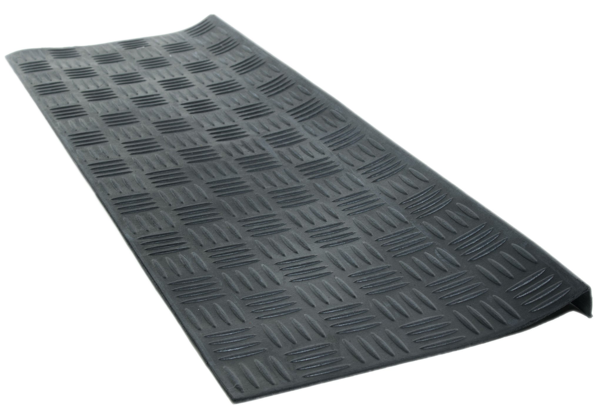 9" X 30" Black Rubber Outdoor Door Mat