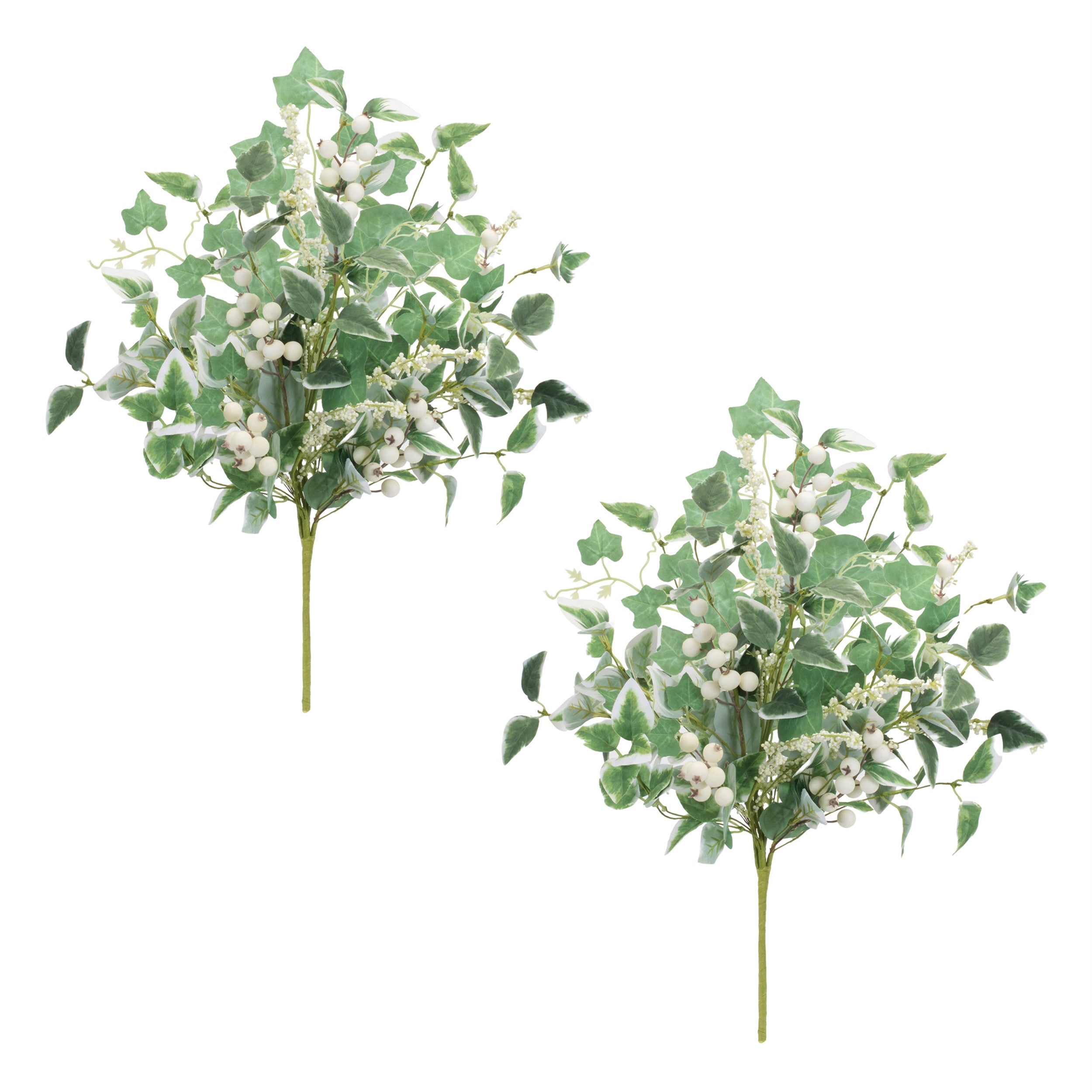 Set of Two 16" Green Artificial
