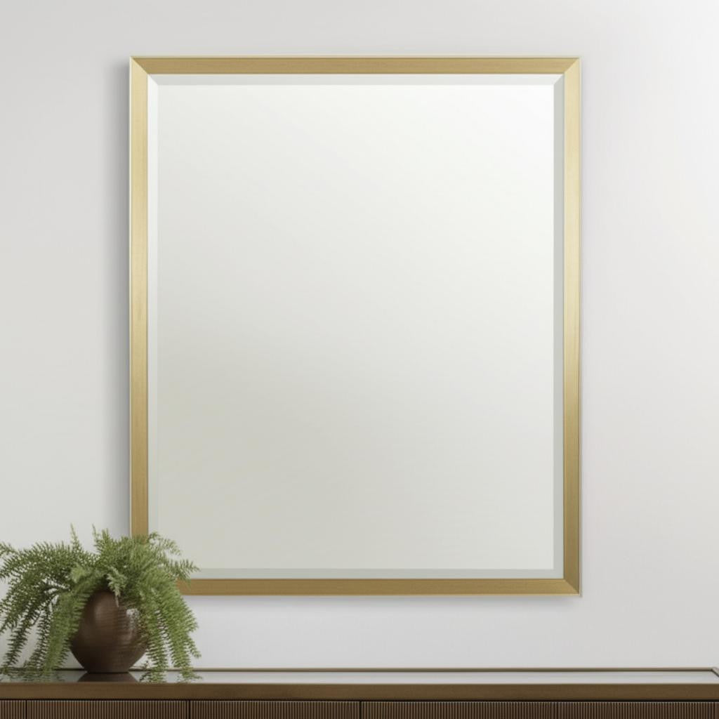 30" Gold Accent Mirror