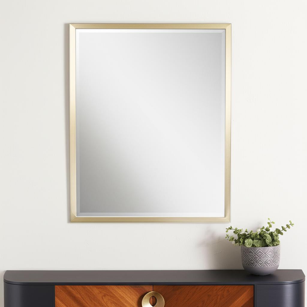 32" Gold Accent Mirror
