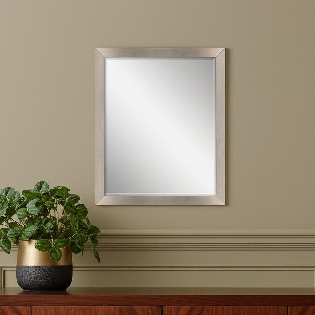 32" Silver Accent Mirror