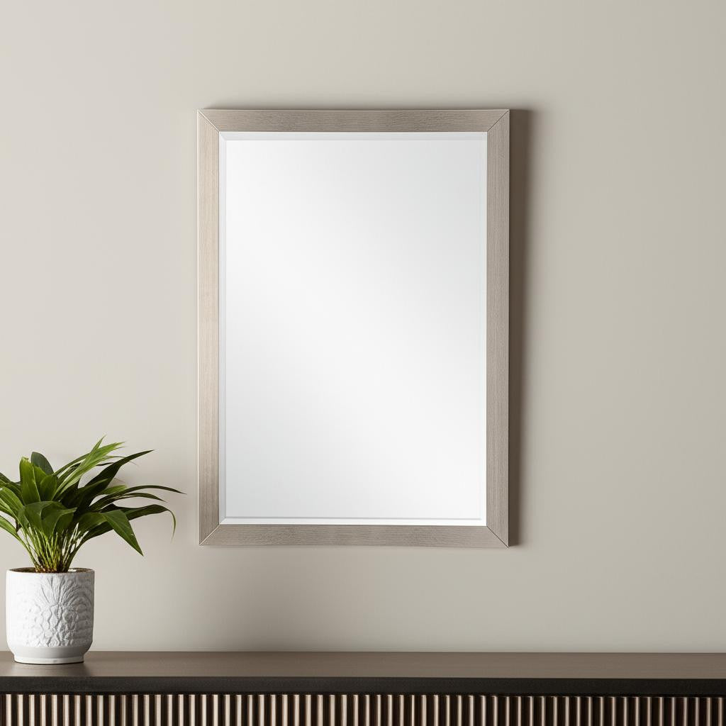 38" Silver Accent Mirror