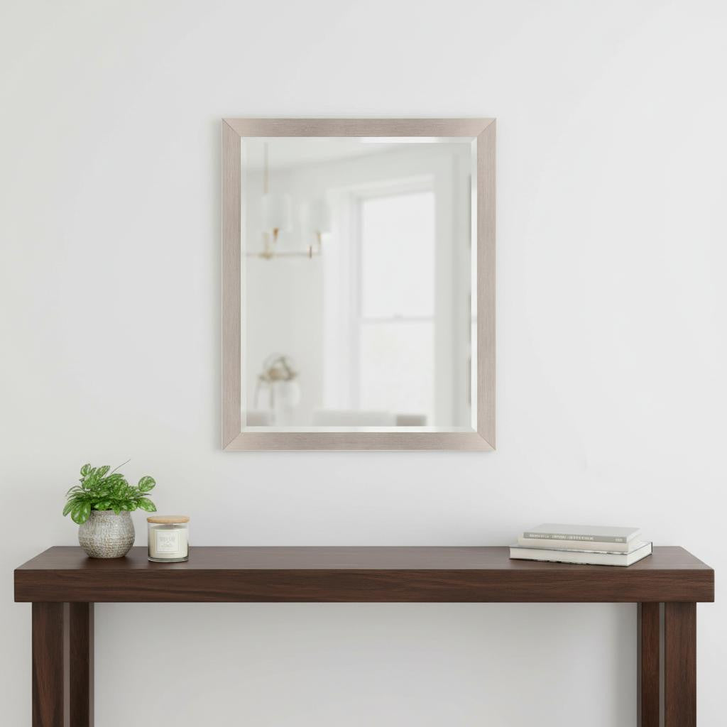 42" Silver Framed Accent Mirror