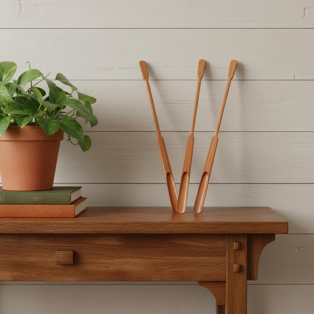 1" Unfinished Wood Hand Painted Model Boat