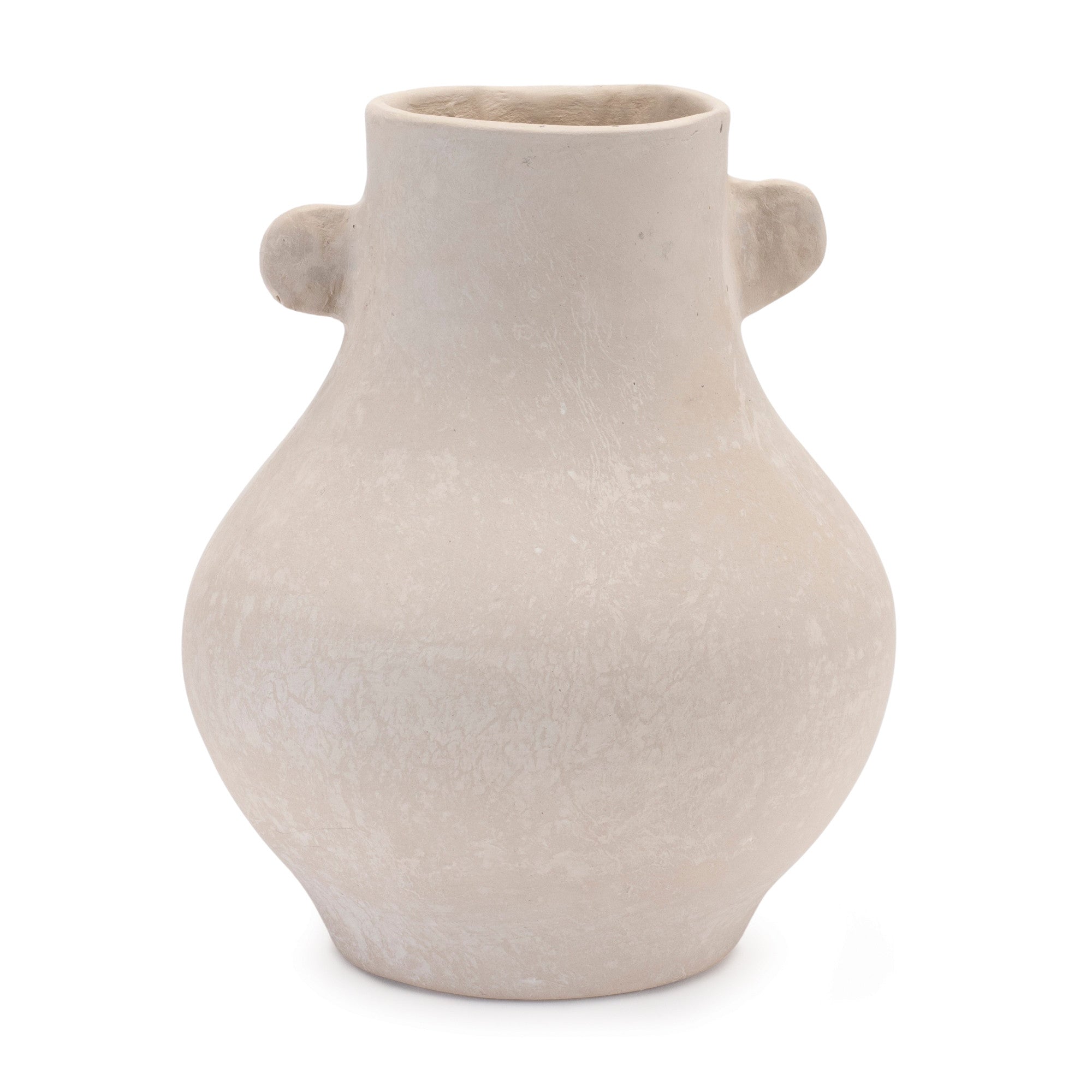 10" Beige Round Resin Urn