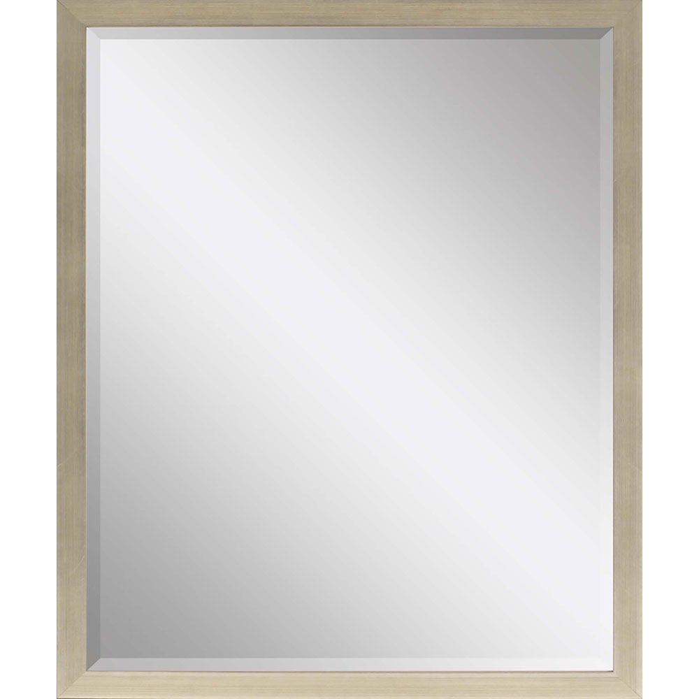 31" Silver Wood Accent Mirror