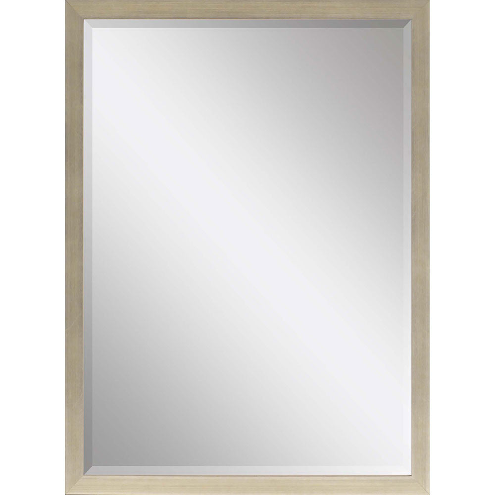 39" Silver Wood Accent Mirror