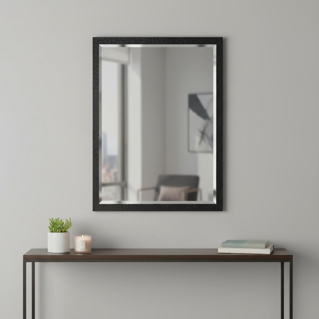 30" Black Accent Mirror