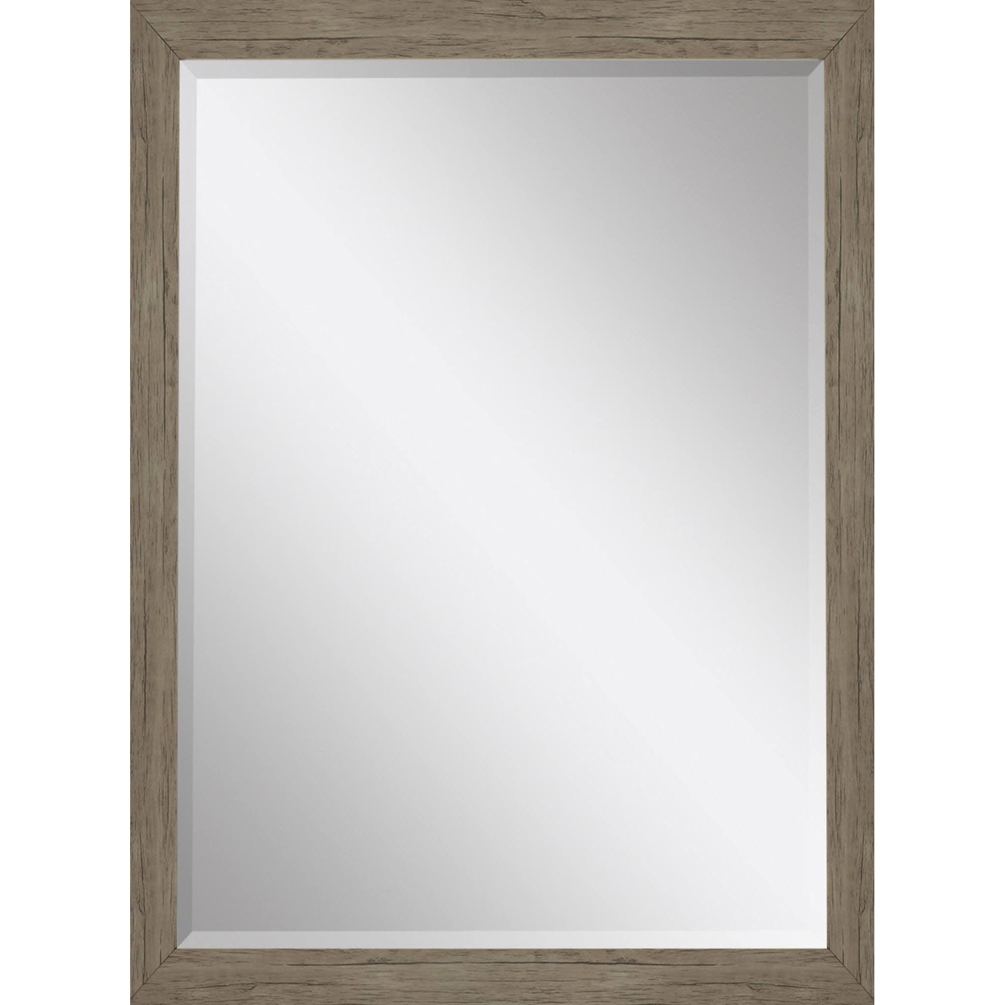 39" Light Brown Accent Mirror